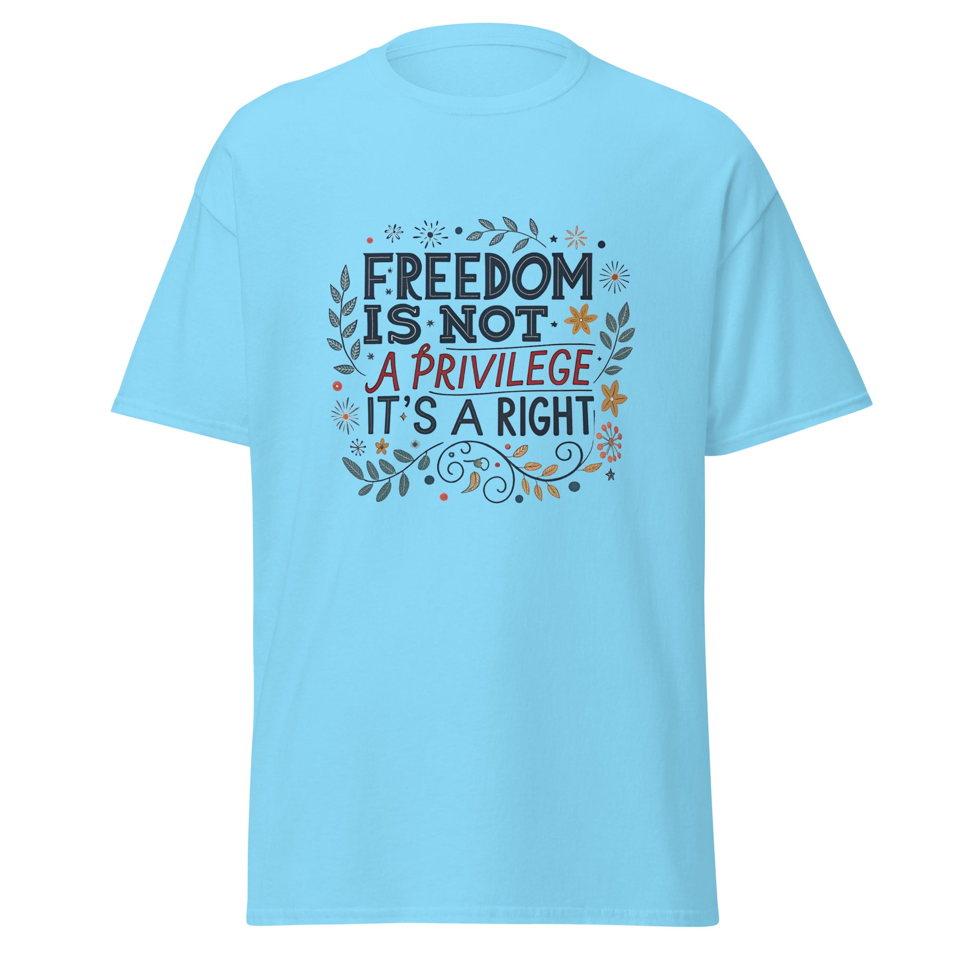 Right To Freedom - Unisex classic tee with print -RKM Inspiration - 82158699