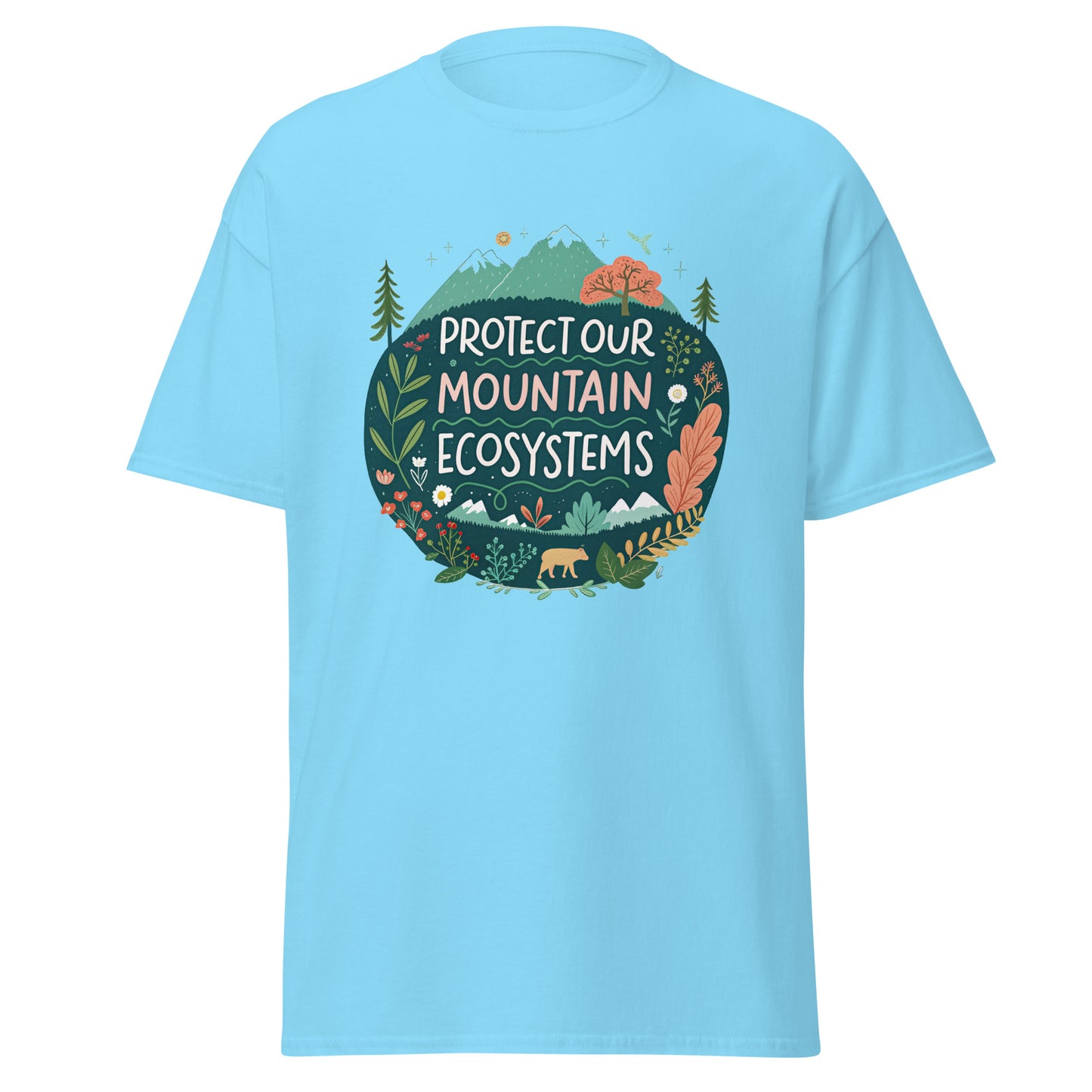 Protect Our Mountains tee with print -RKM Inspiration - 29861451