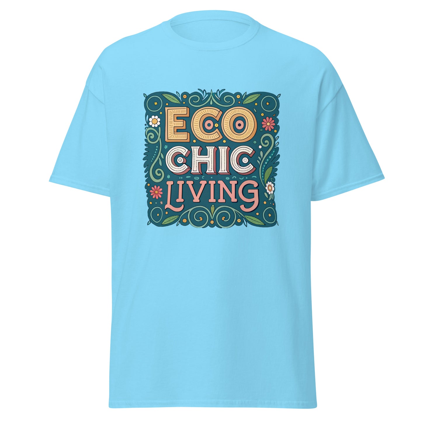 Eco Chic Living - Unisex classic tee with print -RKM Inspiration - 76466310