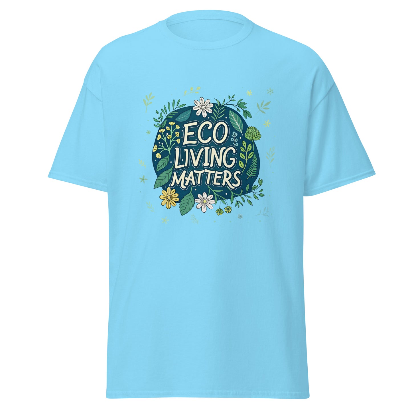Eco Living Matters - Unisex classic tee with print -RKM Inspiration - 92678663