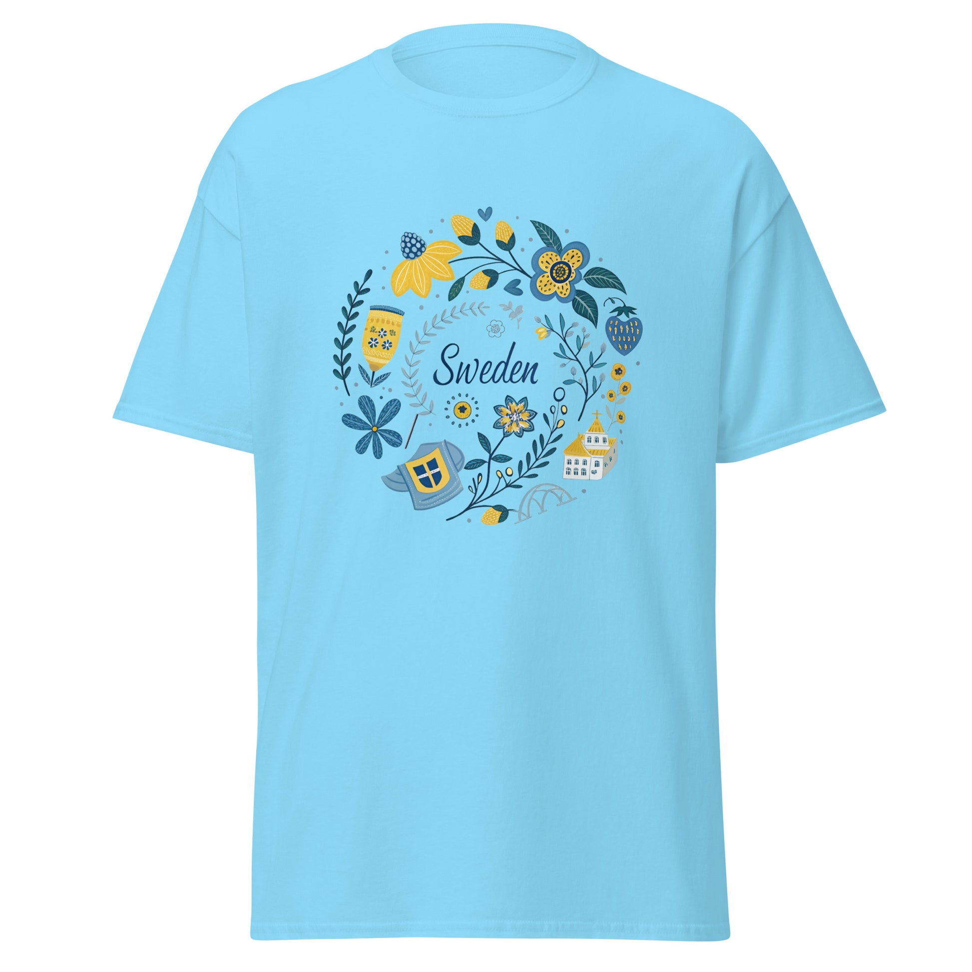 Sweden - Unisex classic tee with print -RKM Inspiration - 36521907