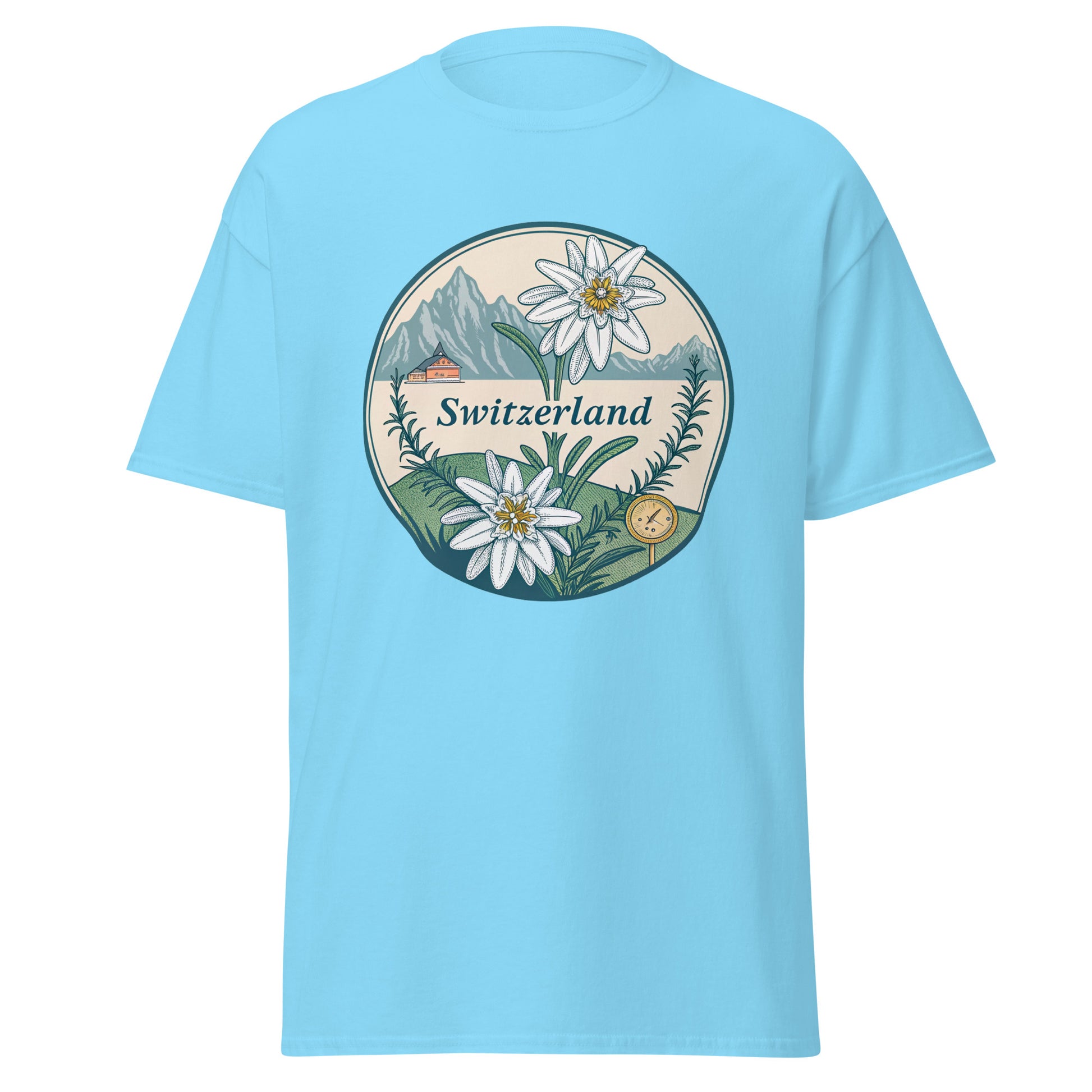 Switzerland - Unisex classic tee with print -RKM Inspiration - 98553771