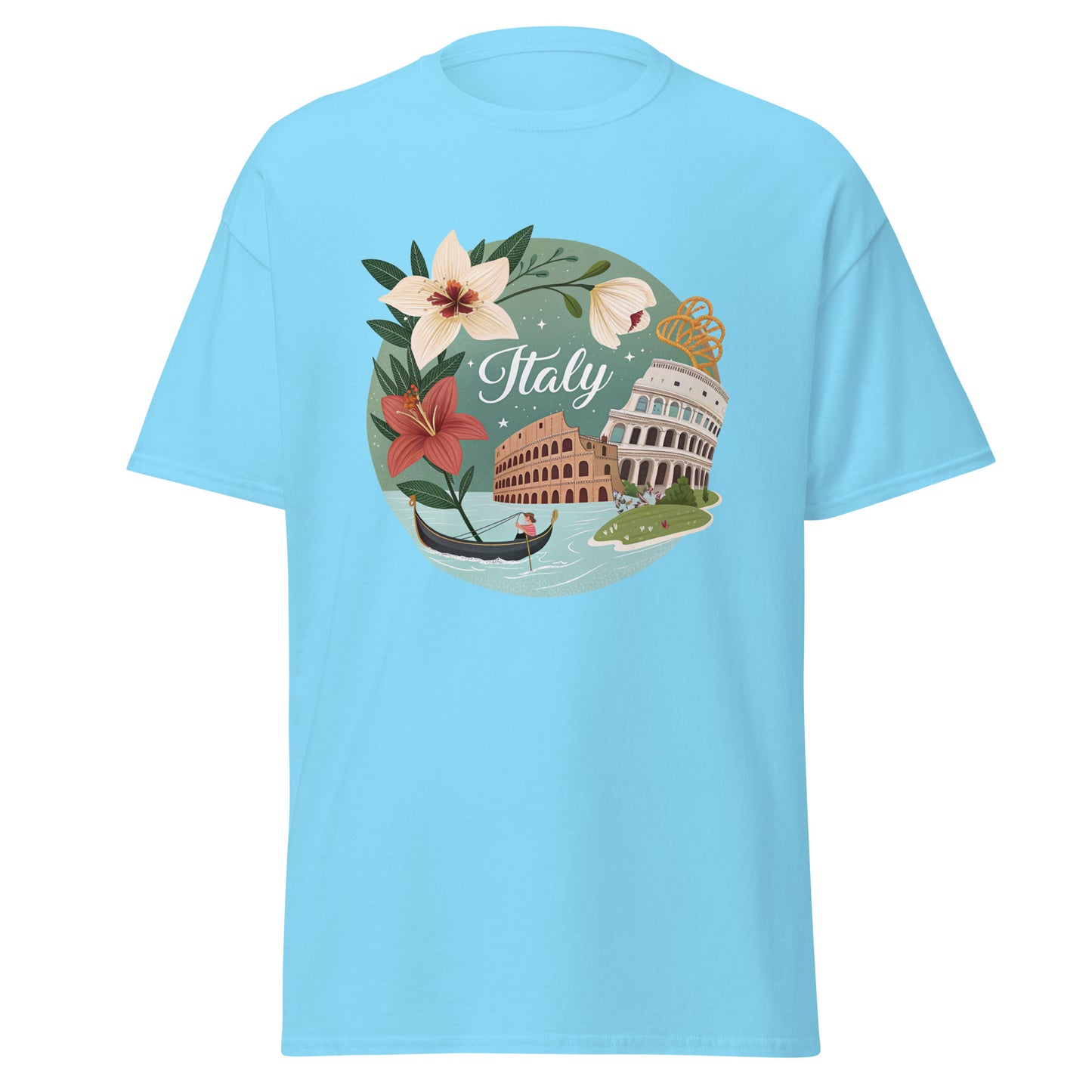 Italy - Unisex classic tee with print -RKM Inspiration - 76789641