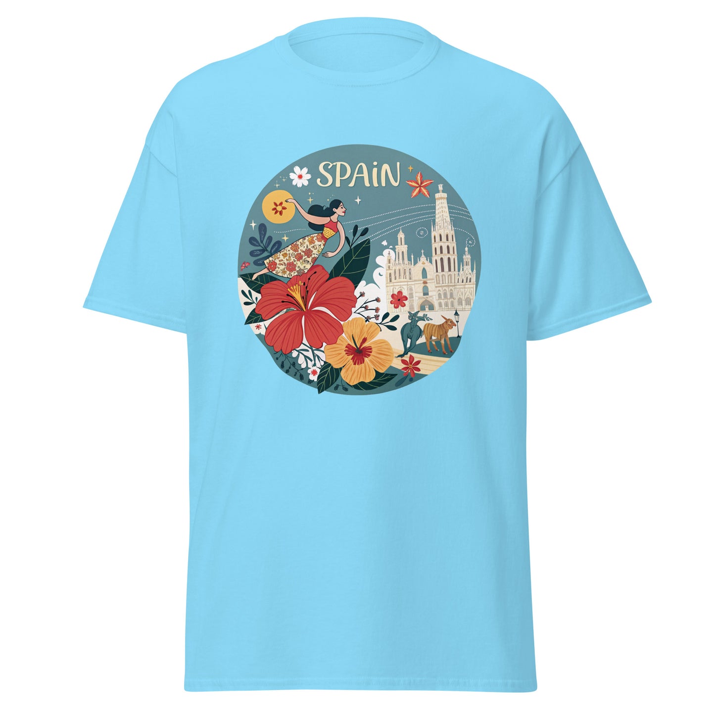 Spain - Unisex classic tee with print -RKM Inspiration - 91320489