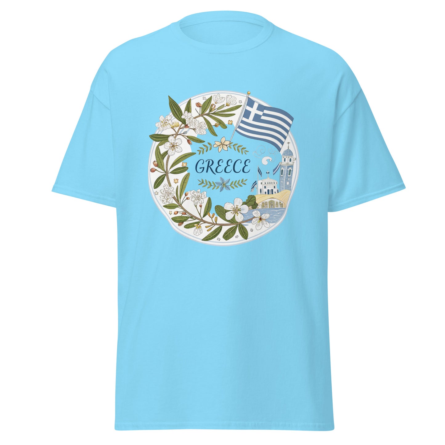 Greece - Unisex classic tee with print -RKM Inspiration - 40825457