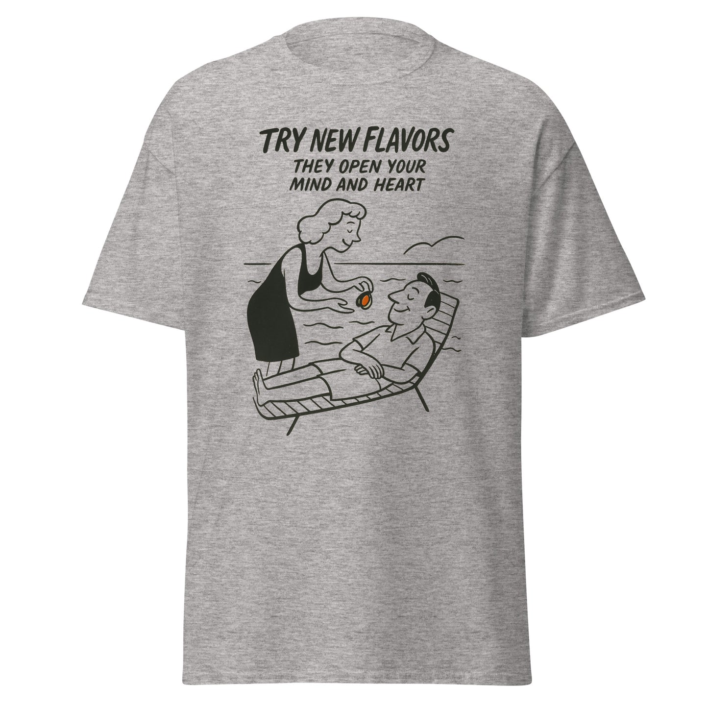 Try New Flavors - Unisex classic tee with print -RKM Inspiration - 86679057
