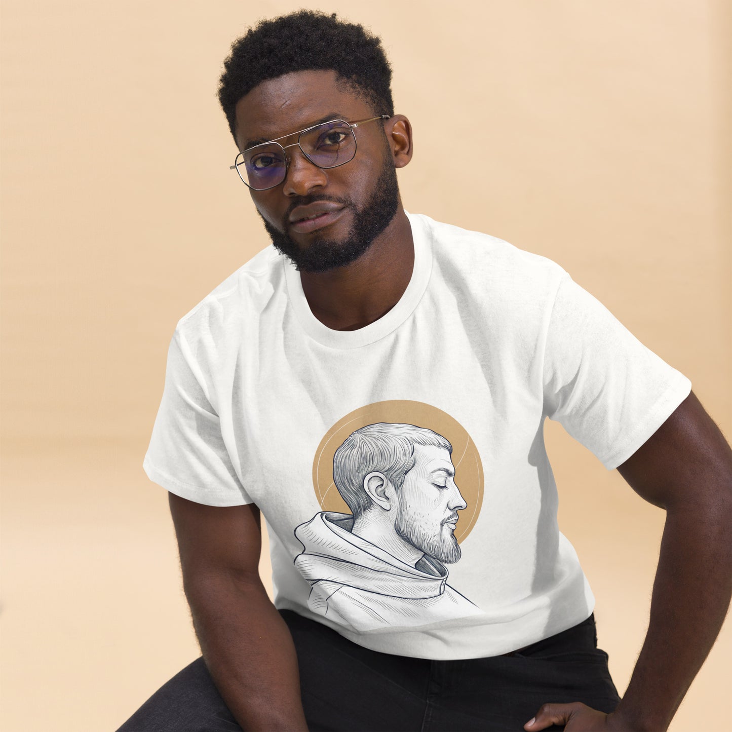 Christian Inspirational T-Shirt - St. Francis of Assisi -RKM Inspiration - 4135184