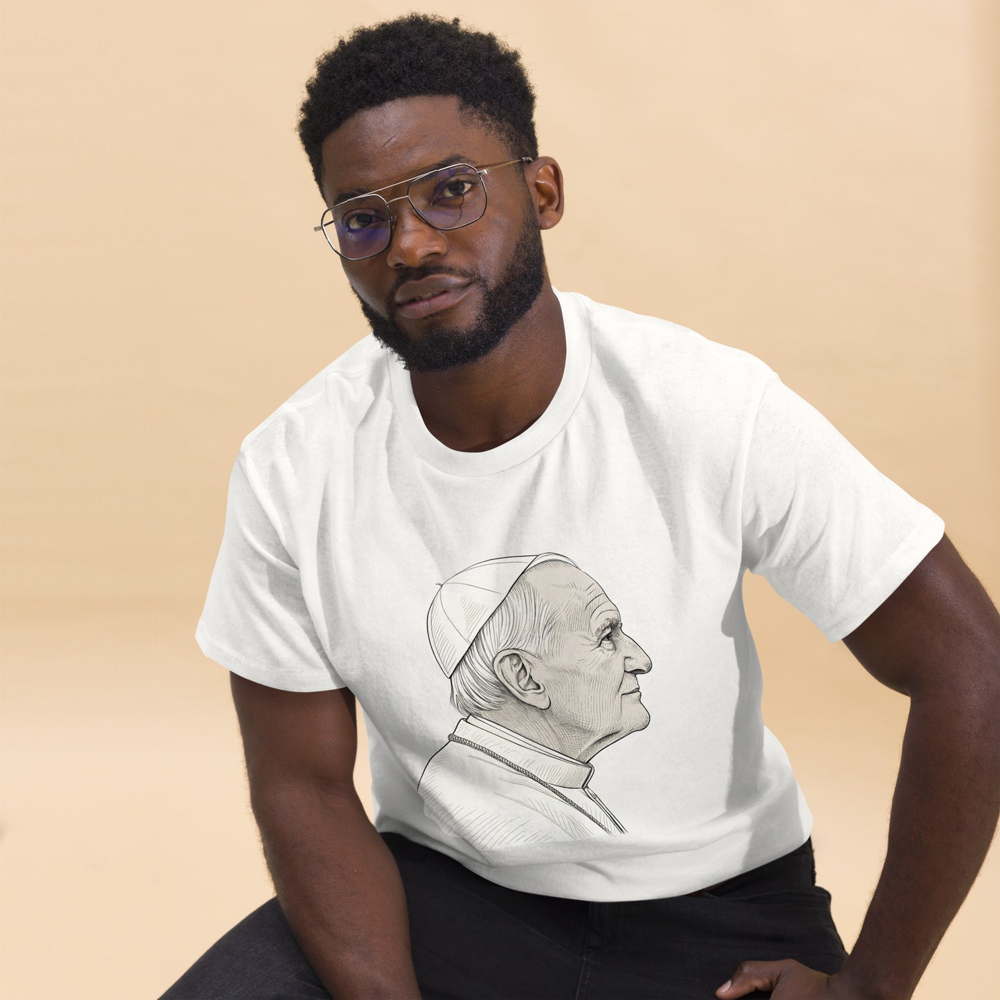 Christian Inspirational T-Shirt - St. John Paul II -RKM Inspiration - 46630840