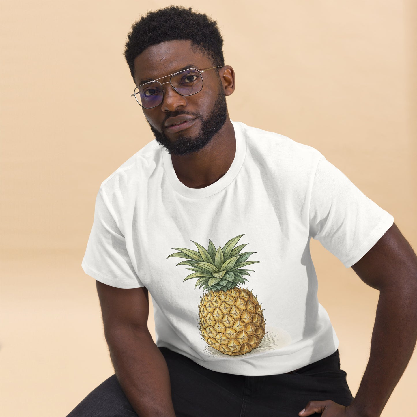 Pineapple - Unisex classic tee with print -RKM Inspiration - 31120035