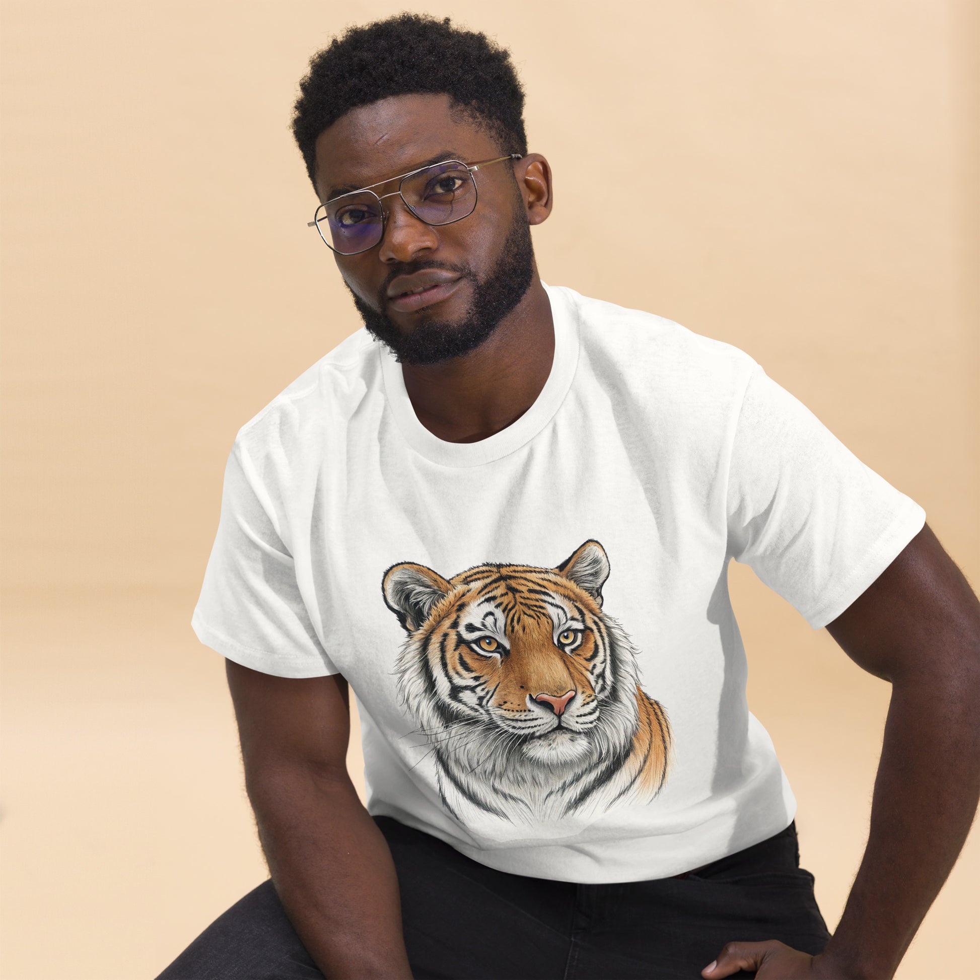 Tiger - Unisex classic tee with print -RKM Inspiration - 27667034