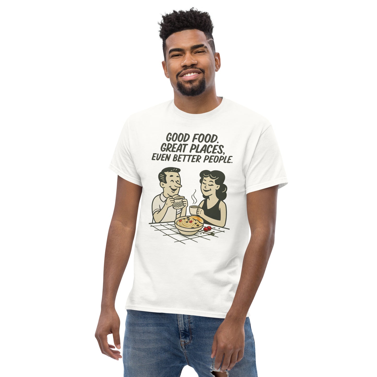 Good Food, Great Places - Unisex classic tee -RKM Inspiration - 16380862