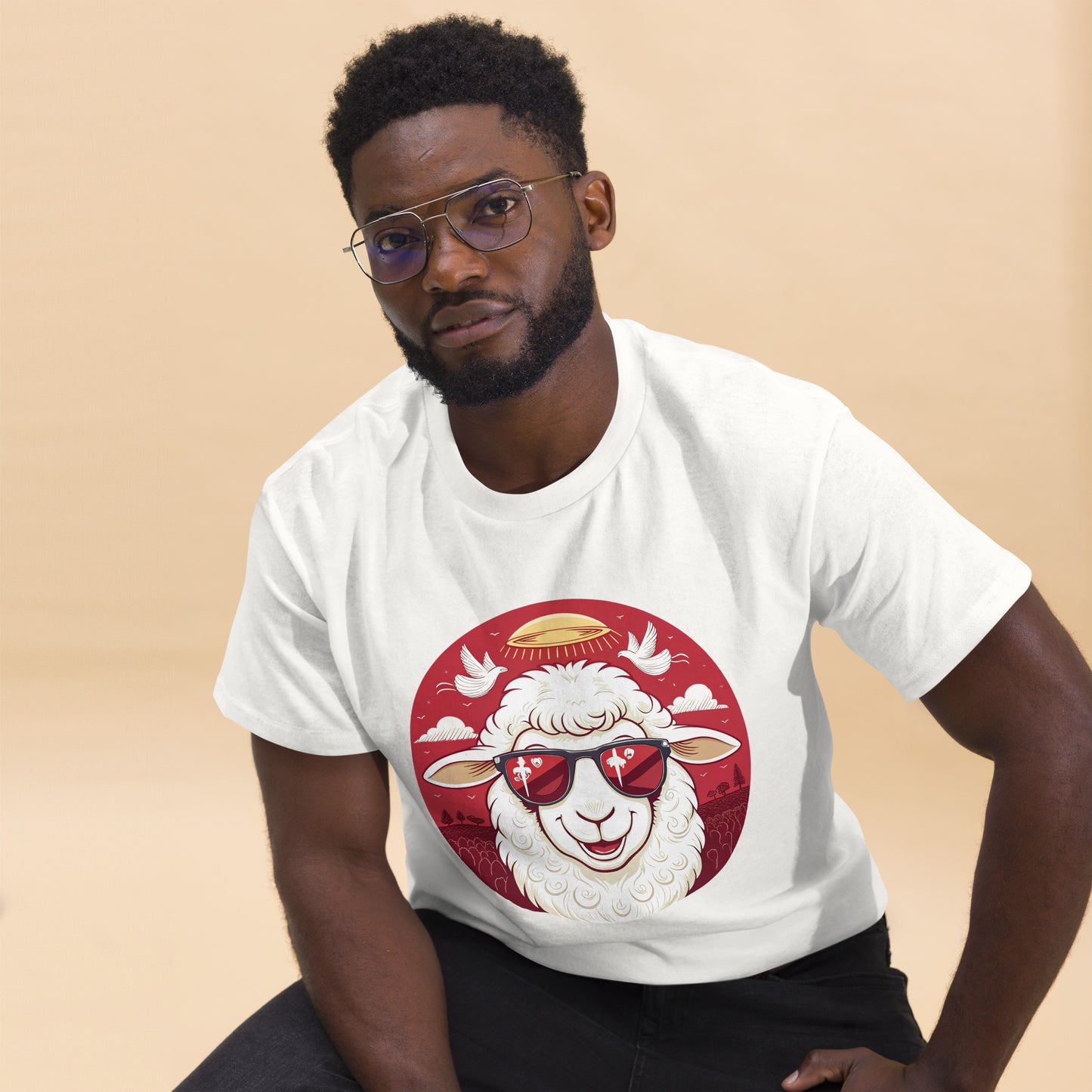 Christian Inspirational T-Shirt - Angelic Army Lamb -RKM Inspiration - 30110459