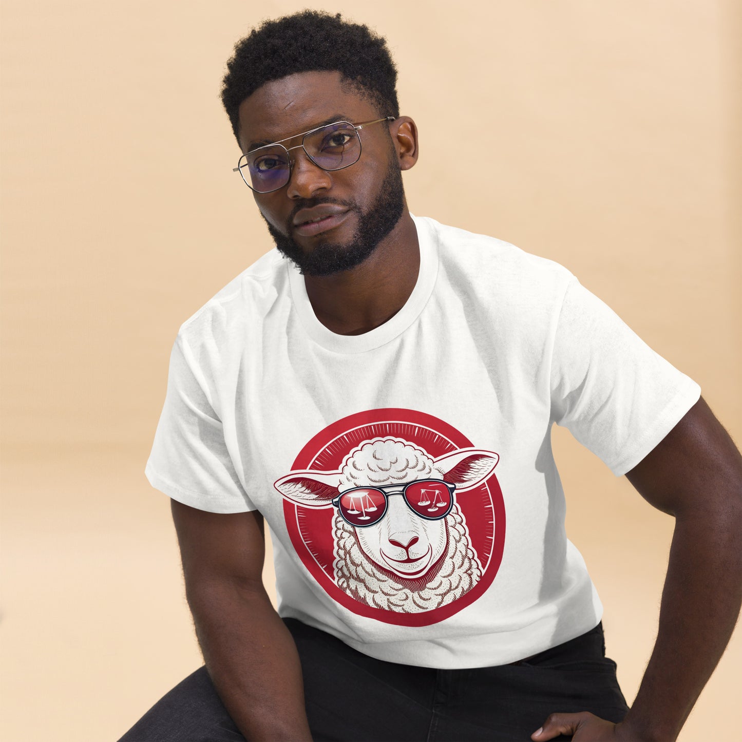 Christian Inspirational T-Shirt - Truth and Justice Lamb -RKM Inspiration - 12960287