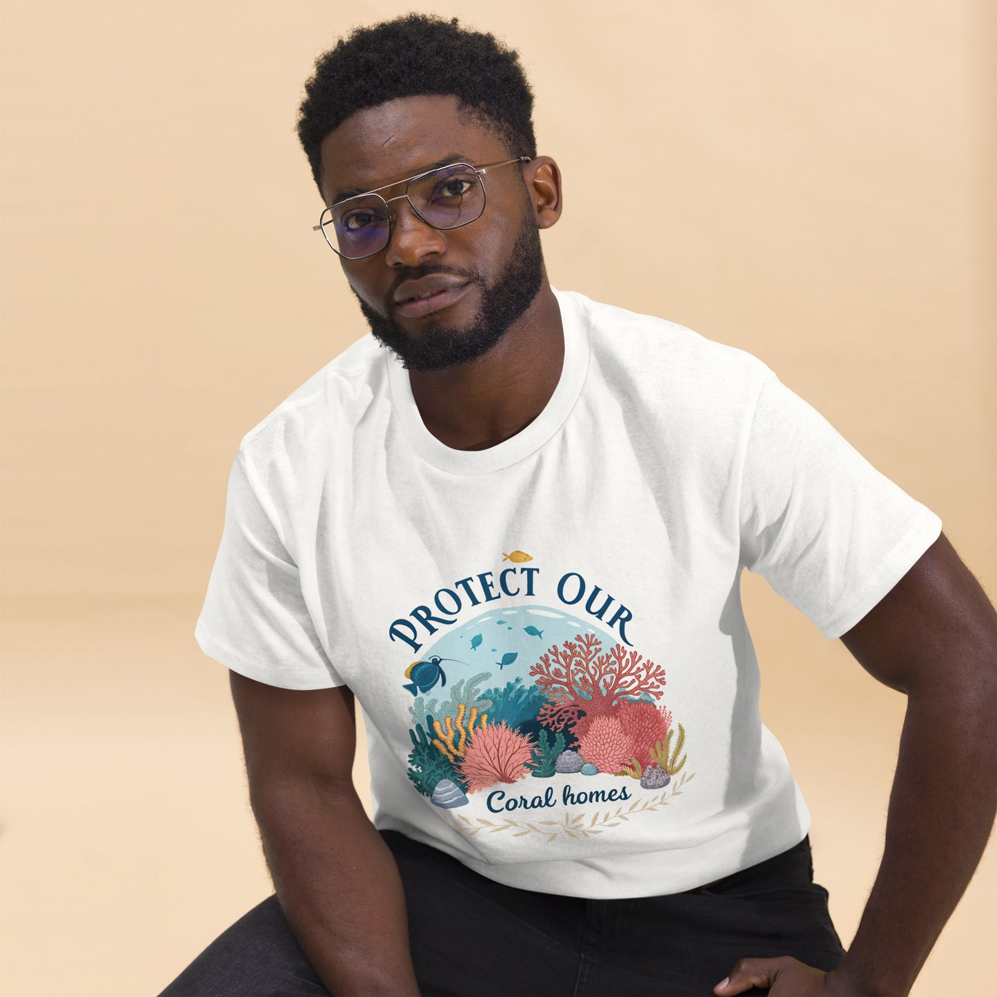 Protect Our Coral Home 2 - tee with print -RKM Inspiration - 36118898