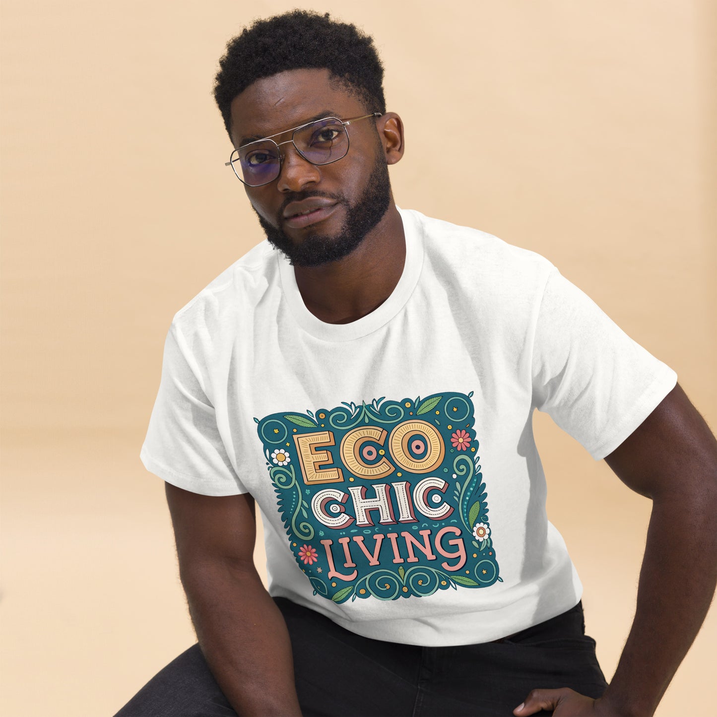 Eco Chic Living - Unisex classic tee with print -RKM Inspiration - 41860764