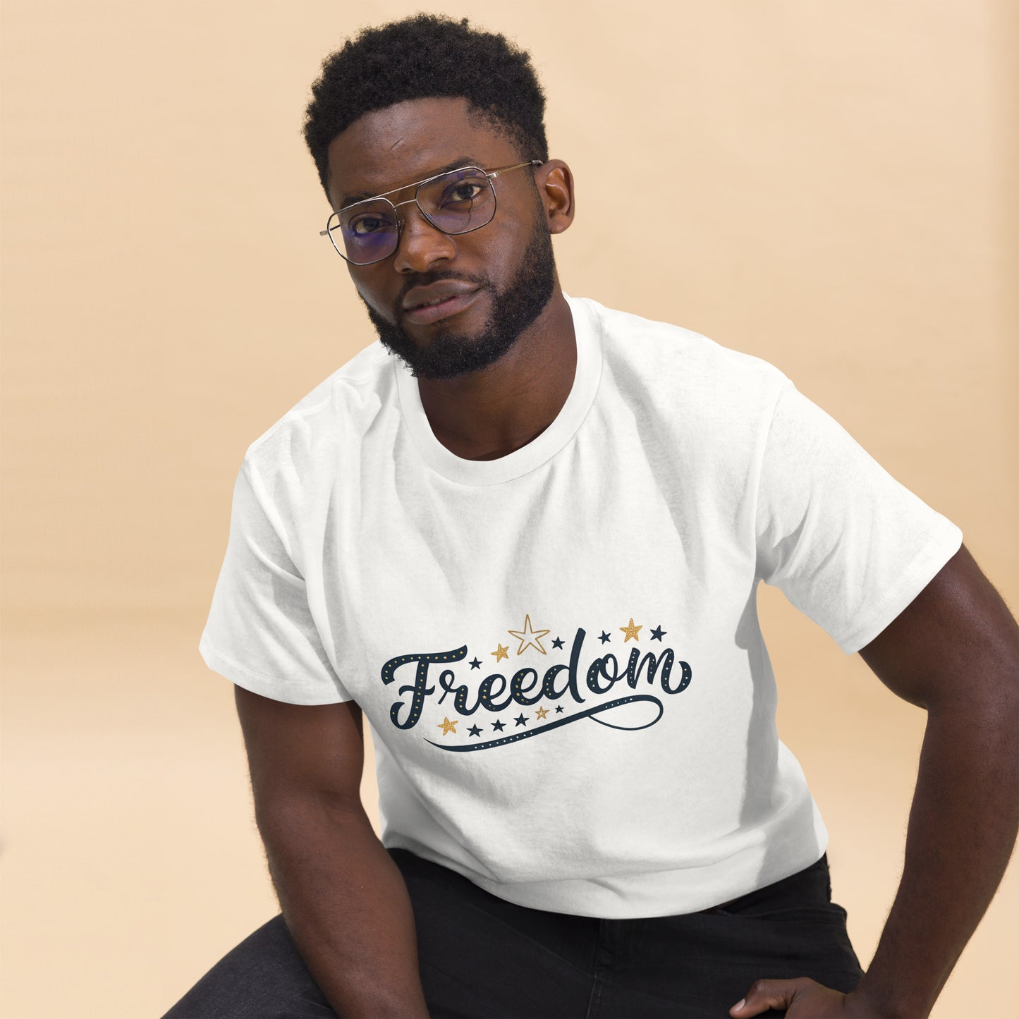 Freedom - Unisex classic tee with print -RKM Inspiration - 60163226