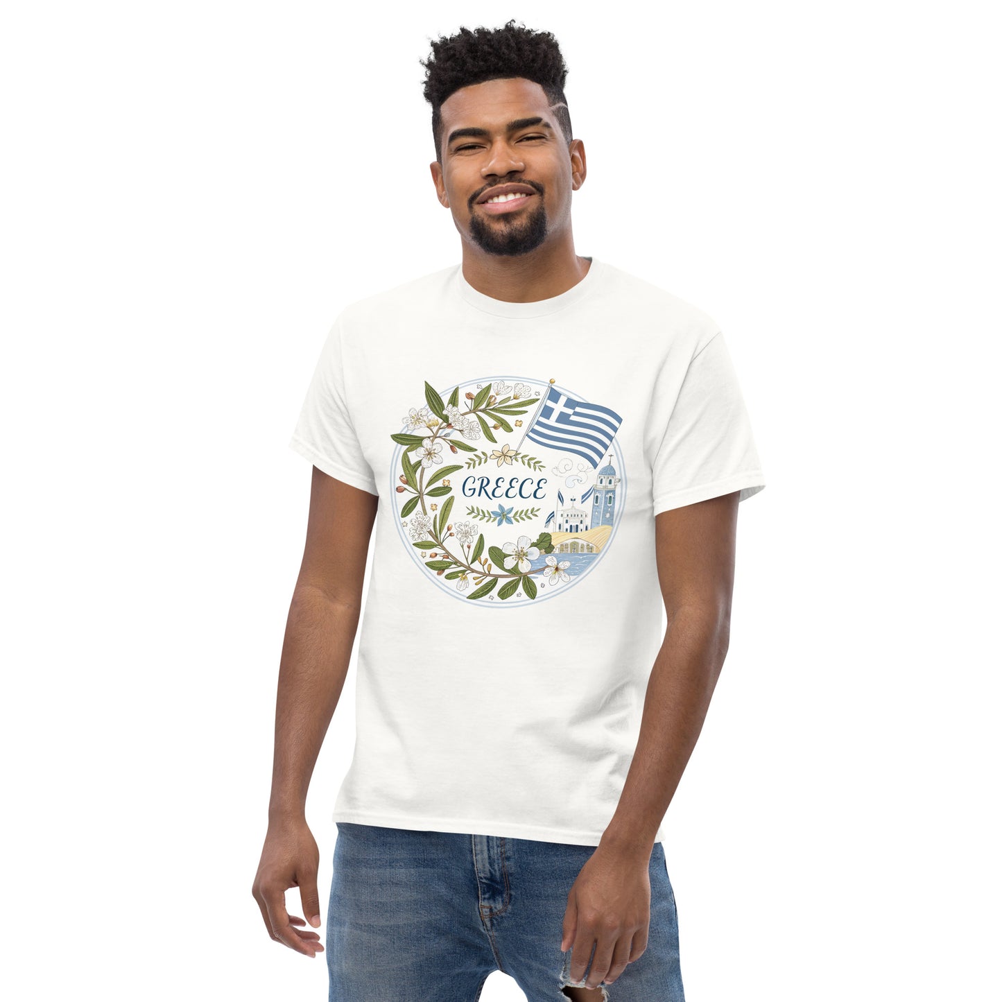 Greece - Unisex classic tee with print -RKM Inspiration - 84414609