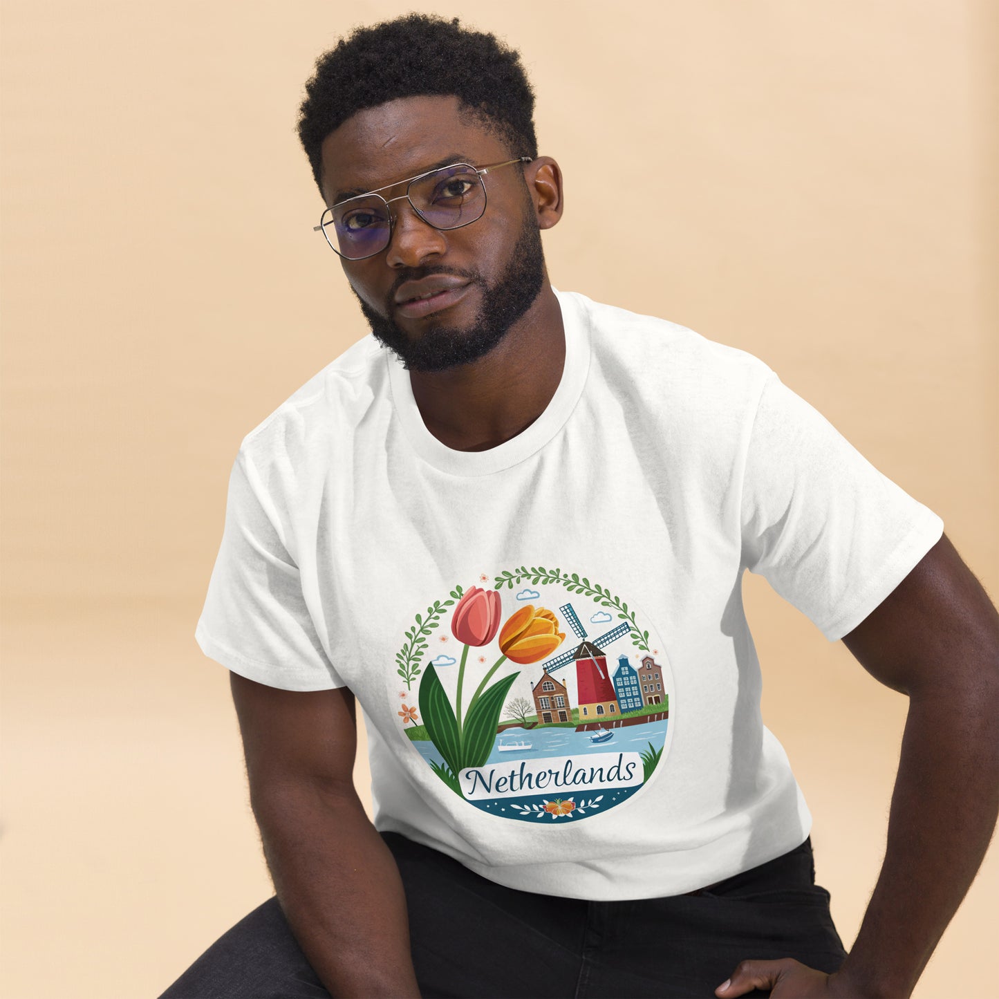 Netherlands - Unisex classic tee with print -RKM Inspiration - 29924828