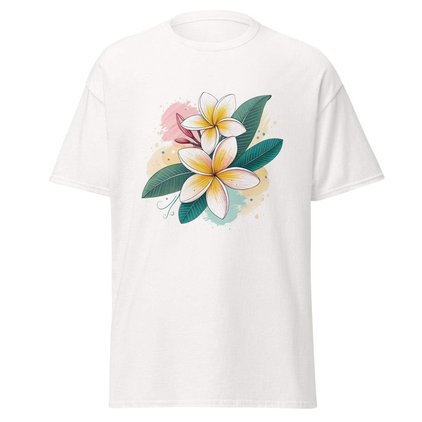 Frangipani - Unisex classic tee with print -RKM Inspiration - 6084453