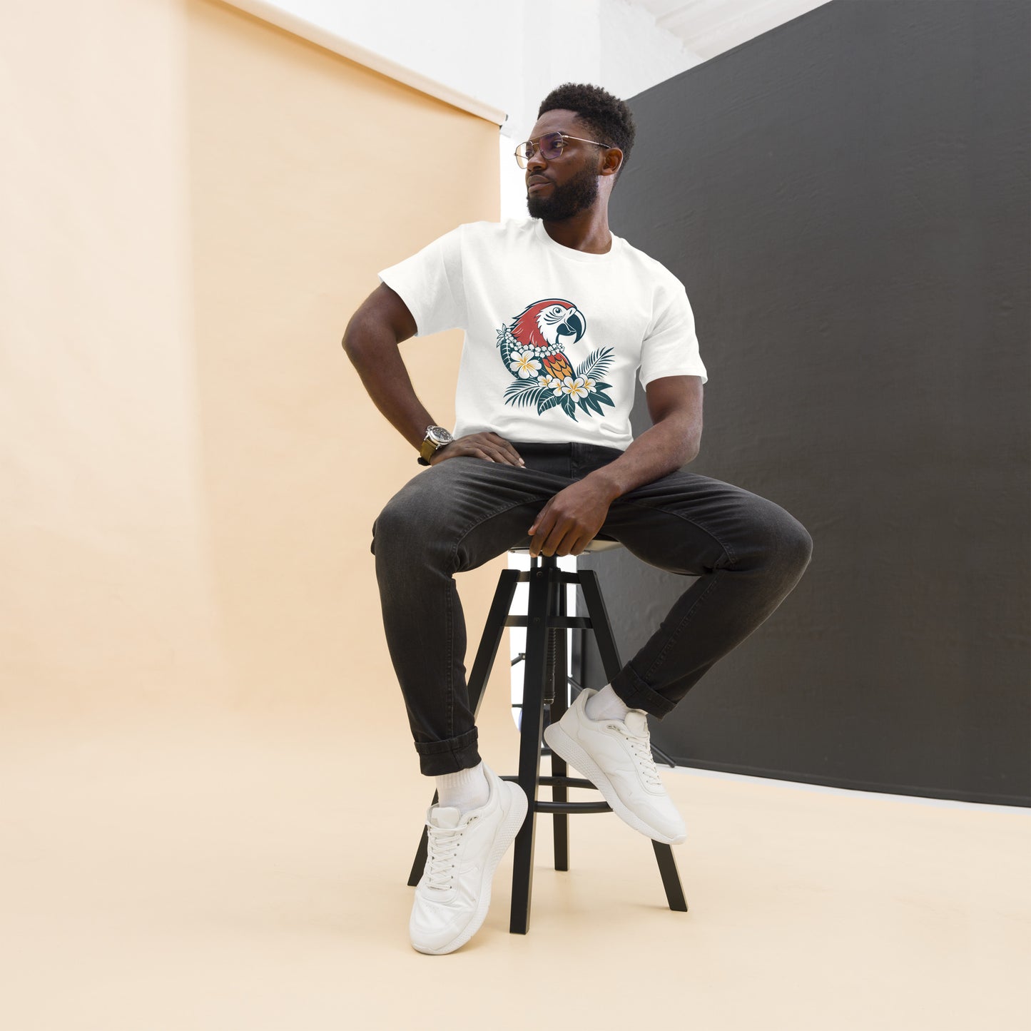 Tahiti Parrot - Unisex classic tee with print -RKM Inspiration - 50192757