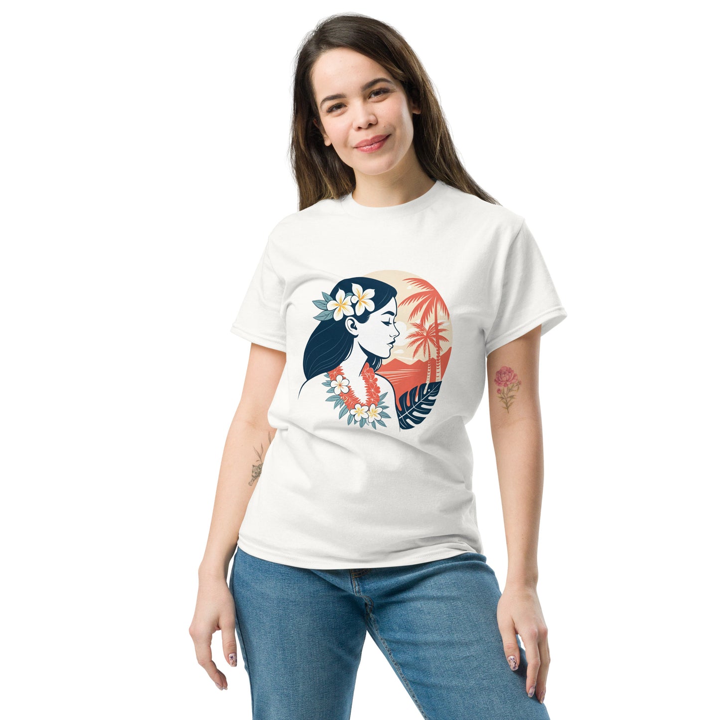 Tahiti Lady - Unisex classic tee with print -RKM Inspiration - 35202488