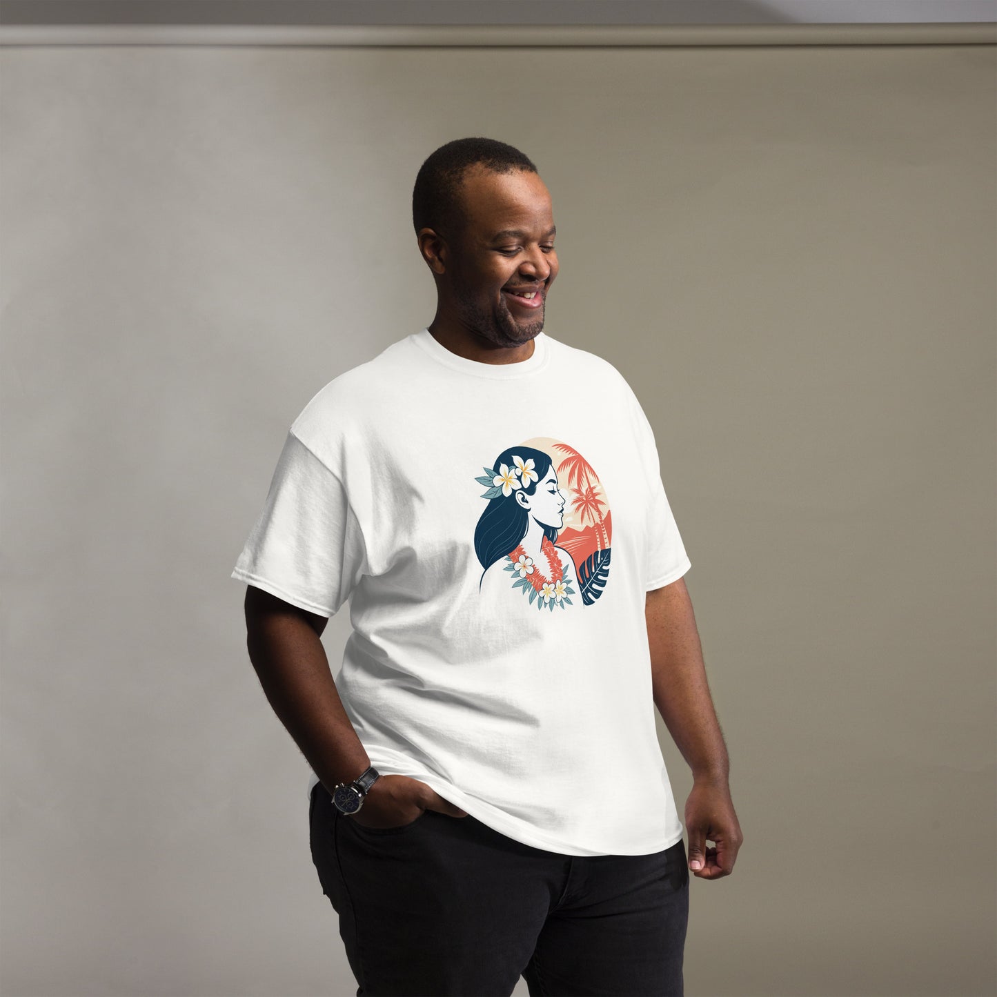 Tahiti Lady - Unisex classic tee with print -RKM Inspiration - 44086273