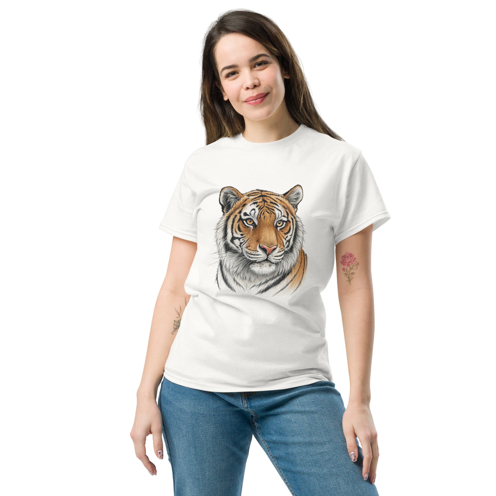 Tiger - Unisex classic tee with print -RKM Inspiration - 5296493