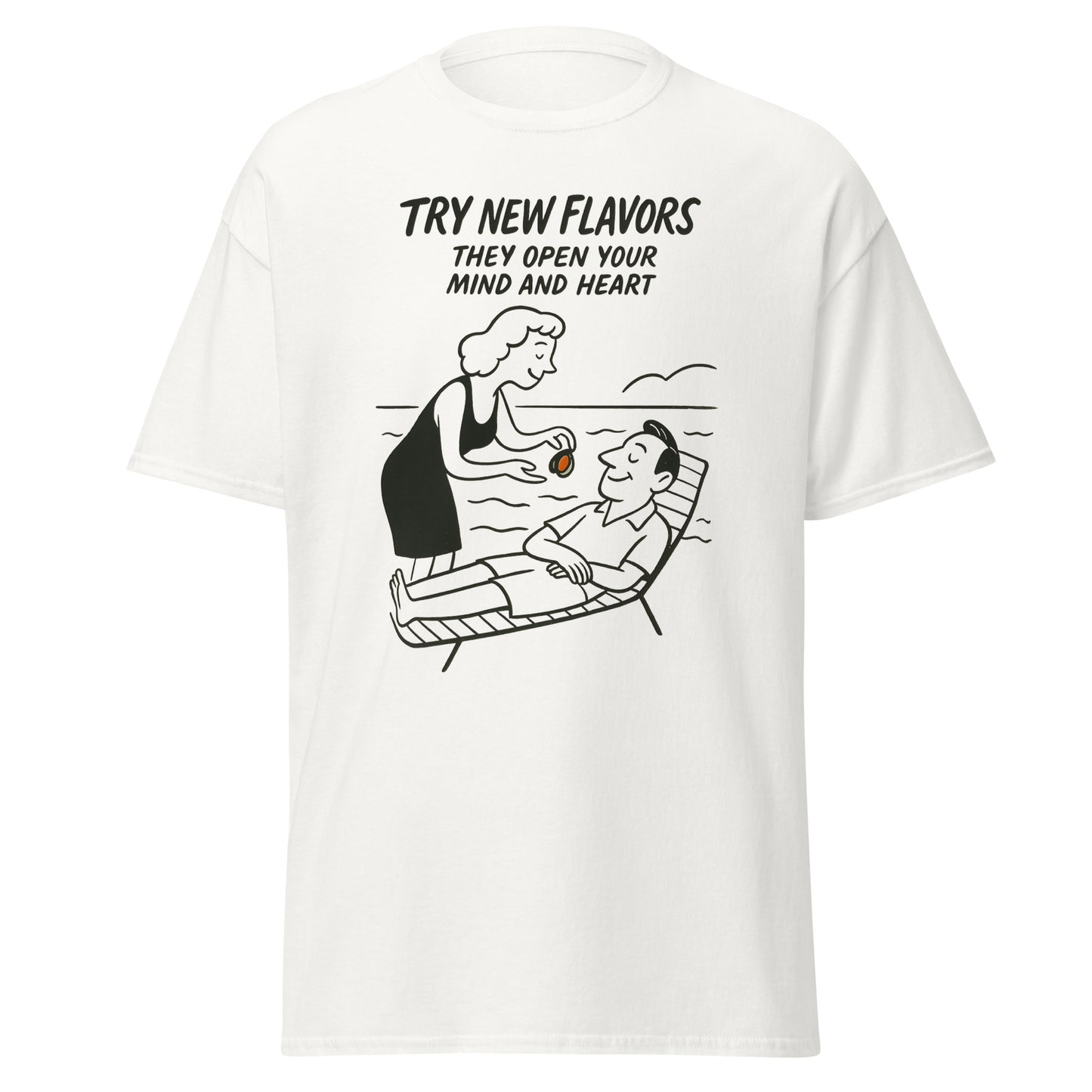 Try New Flavors - Unisex classic tee with print -RKM Inspiration - 7457449