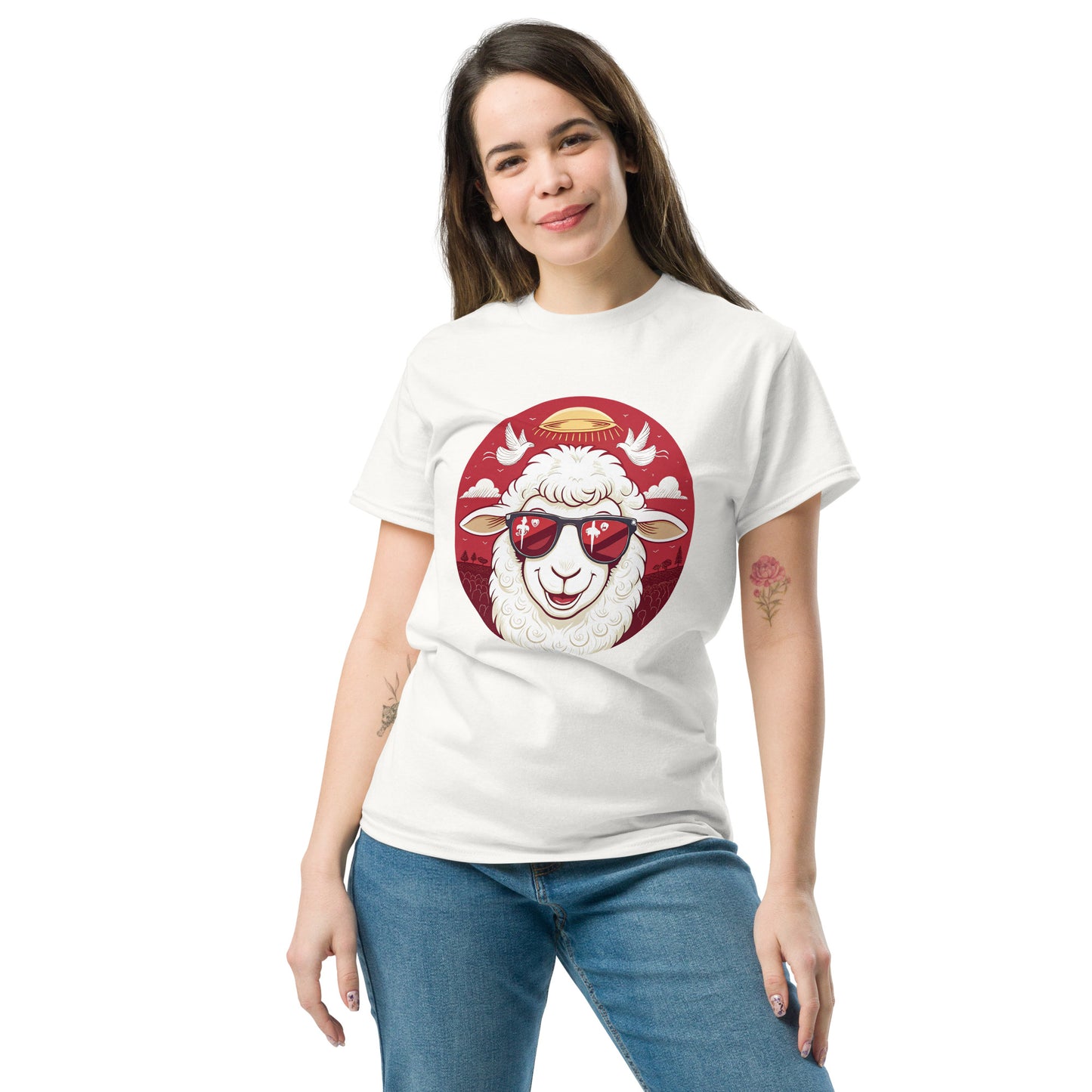 Christian Inspirational T-Shirt - Angelic Army Lamb -RKM Inspiration - 31502398