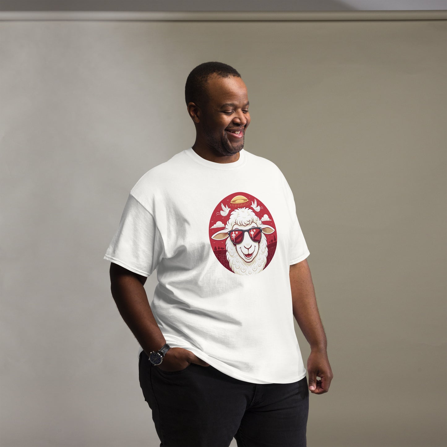 Christian Inspirational T-Shirt - Angelic Army Lamb -RKM Inspiration - 9331012