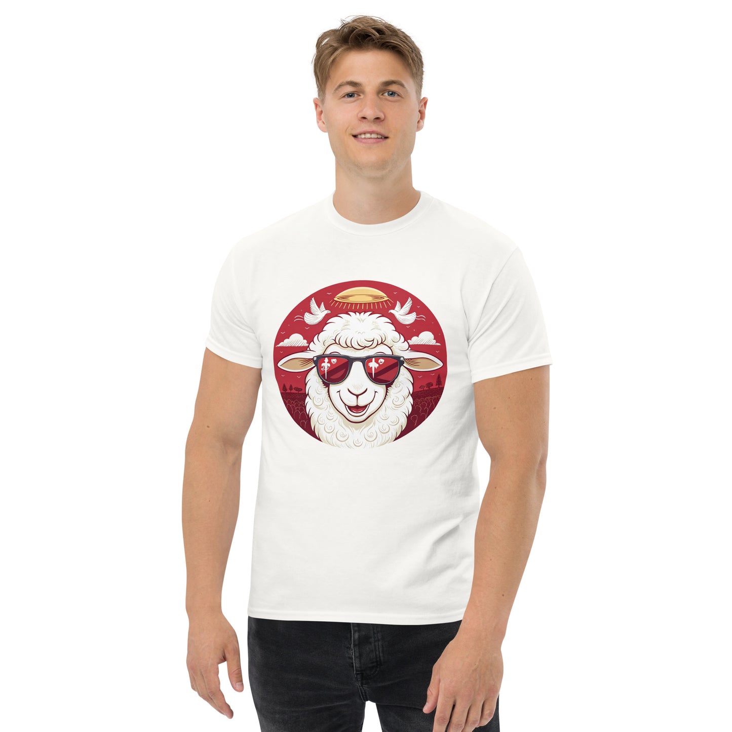 Christian Inspirational T-Shirt - Angelic Army Lamb -RKM Inspiration - 43931117