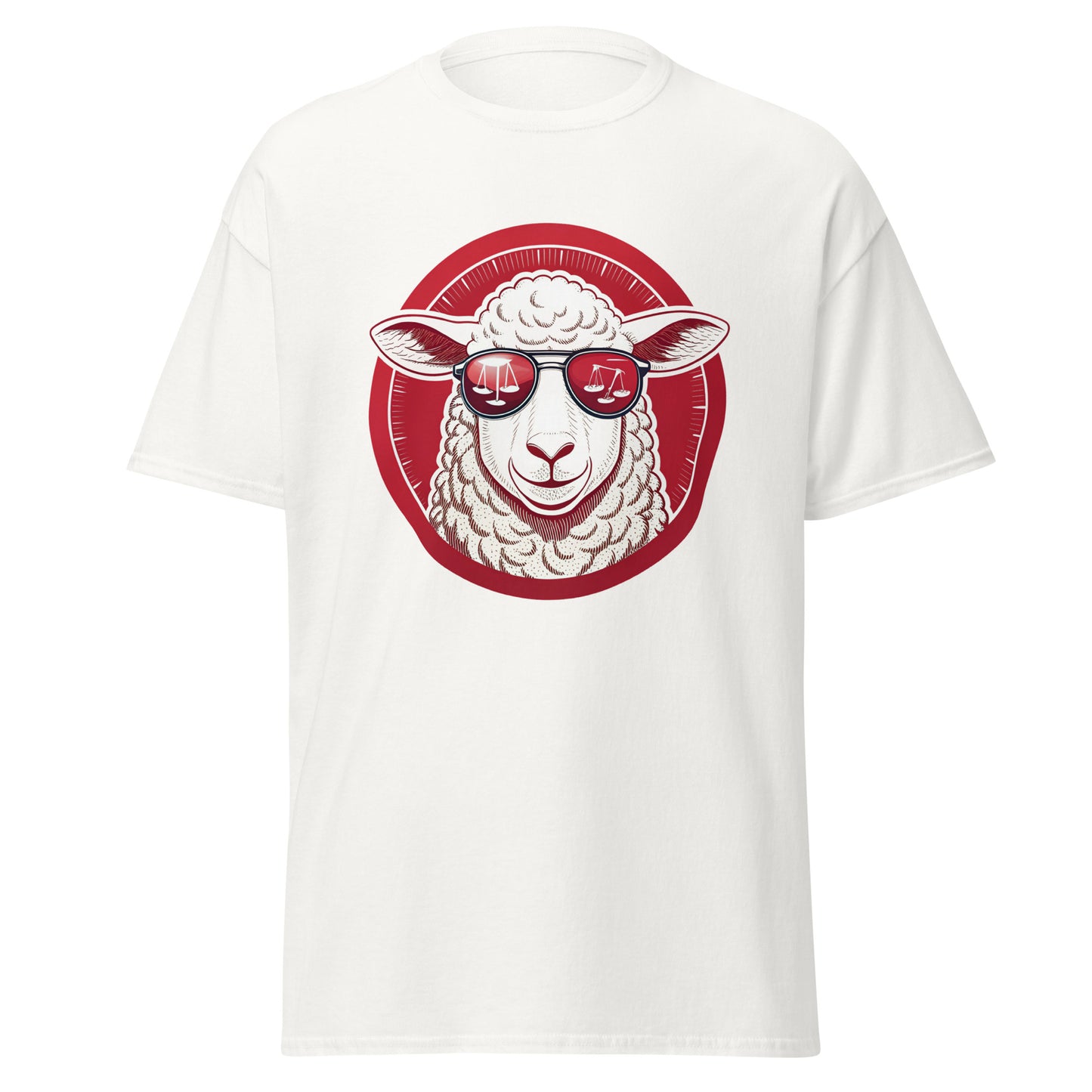 Christian Inspirational T-Shirt - Truth and Justice Lamb -RKM Inspiration - 80838258