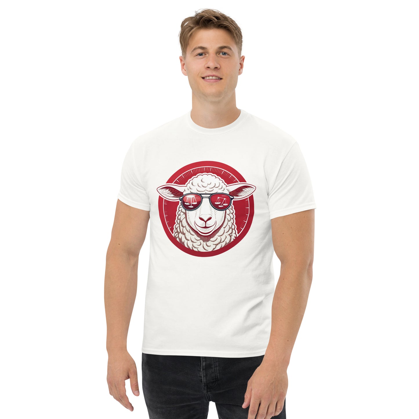 Christian Inspirational T-Shirt - Truth and Justice Lamb -RKM Inspiration - 46705500