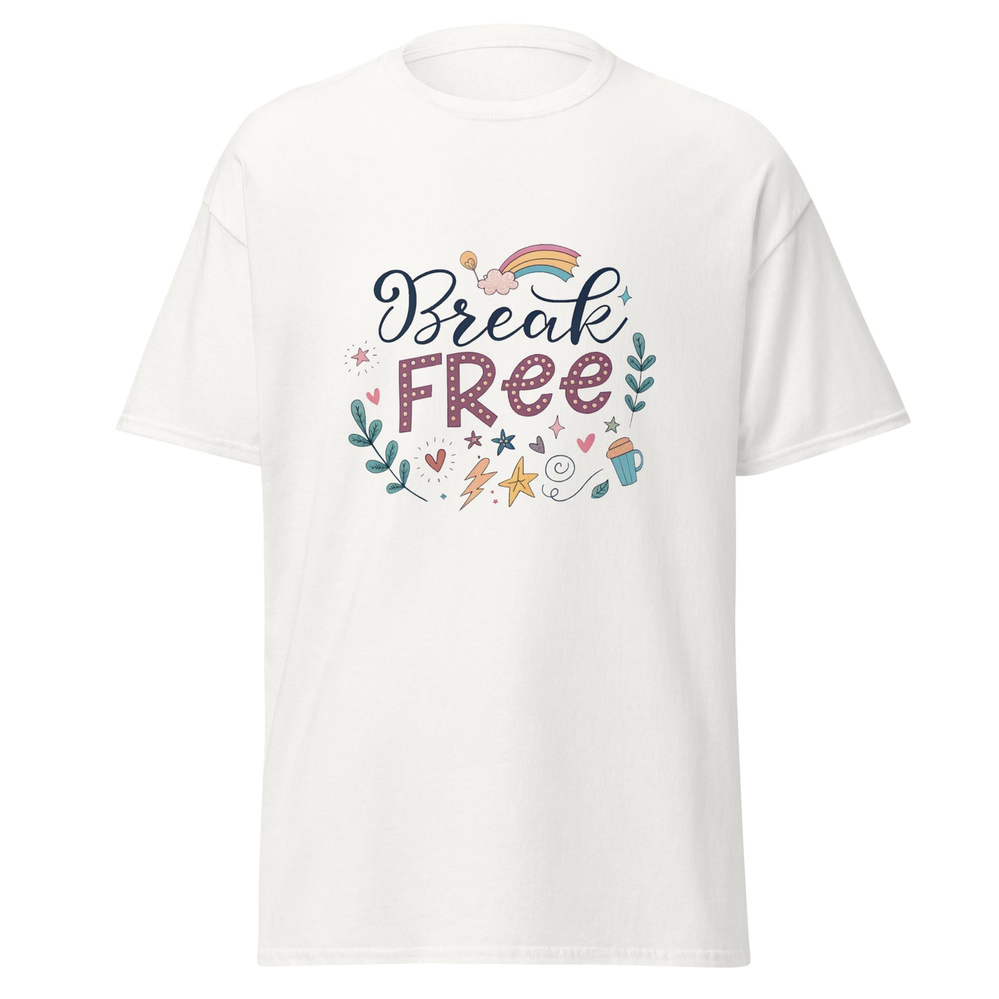 Break Free - Unisex classic tee with print -RKM Inspiration - 60048124