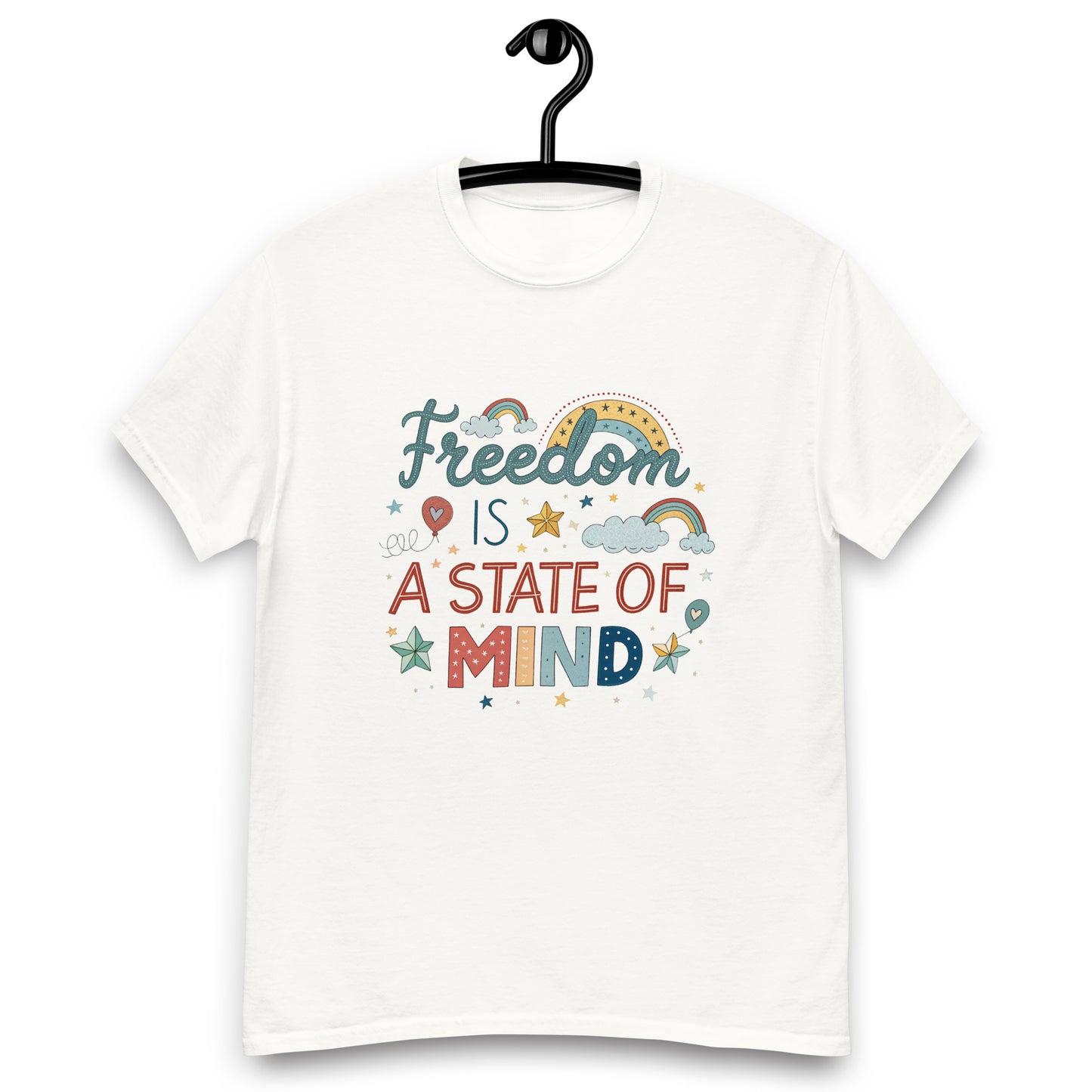 Freedom is a State of Mind - tee with print -RKM Inspiration - 69636408