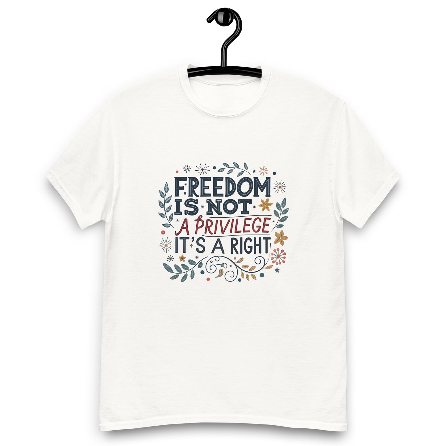 Right To Freedom - Unisex classic tee with print -RKM Inspiration - 2894347