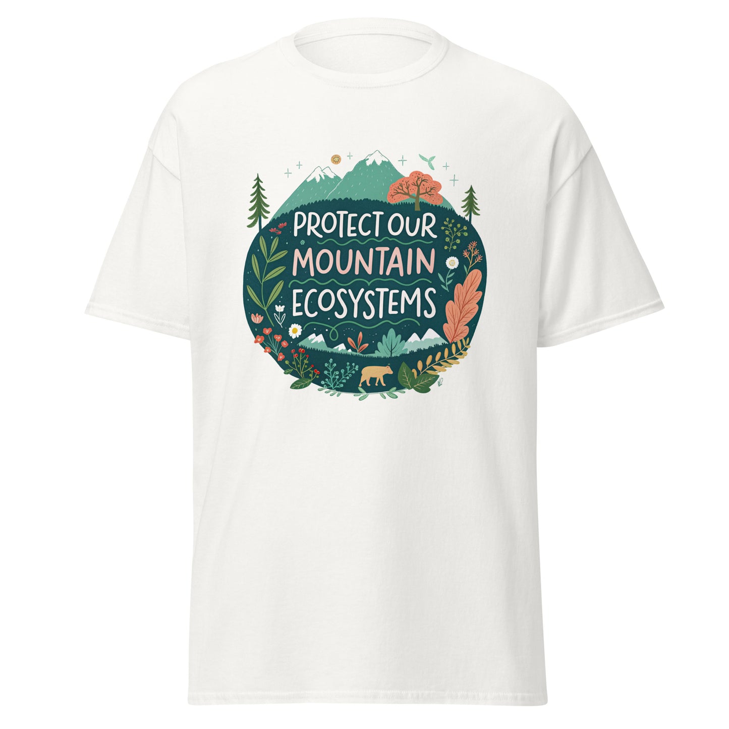 Protect Our Mountains tee with print -RKM Inspiration - 79186042