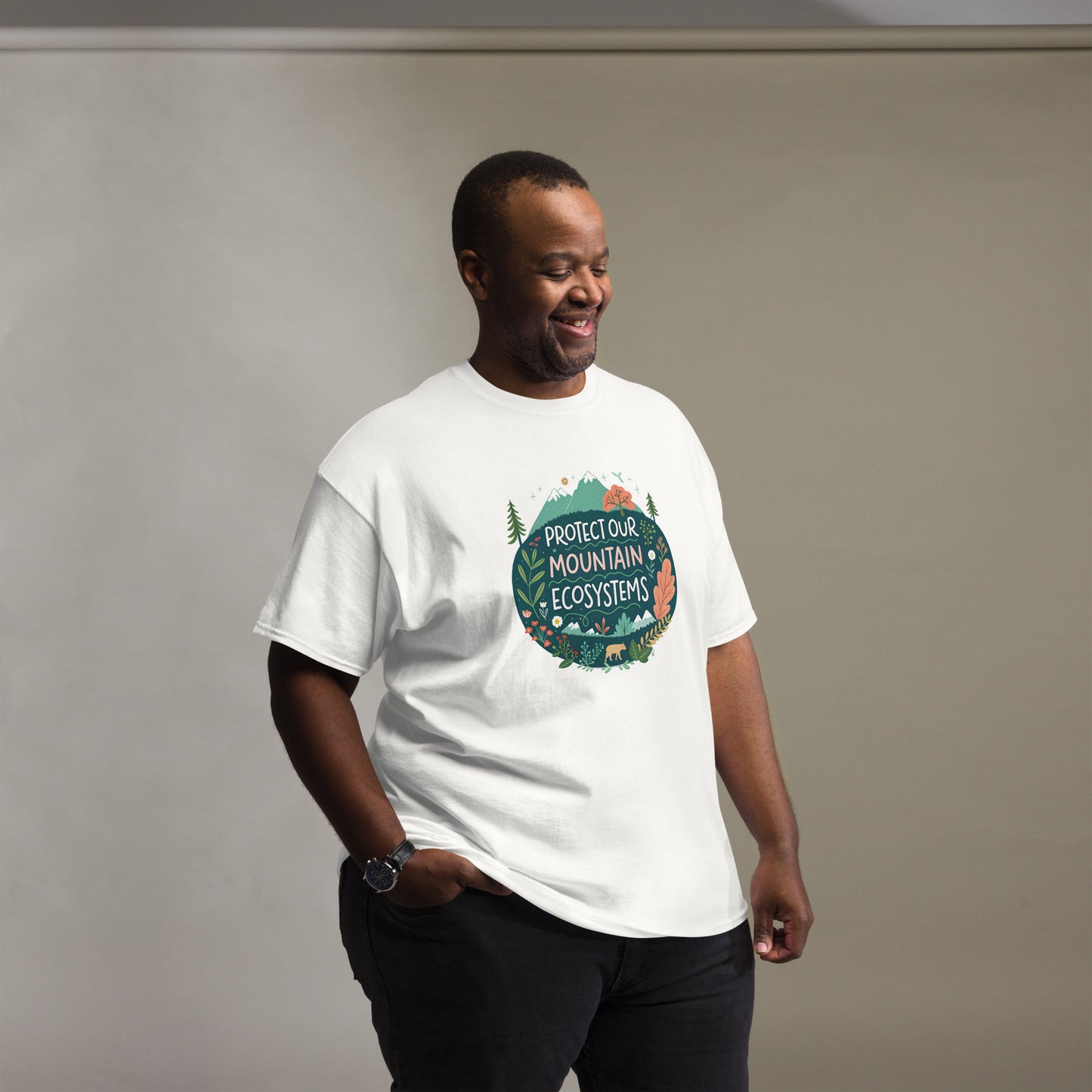 Protect Our Mountains tee with print -RKM Inspiration - 75732484