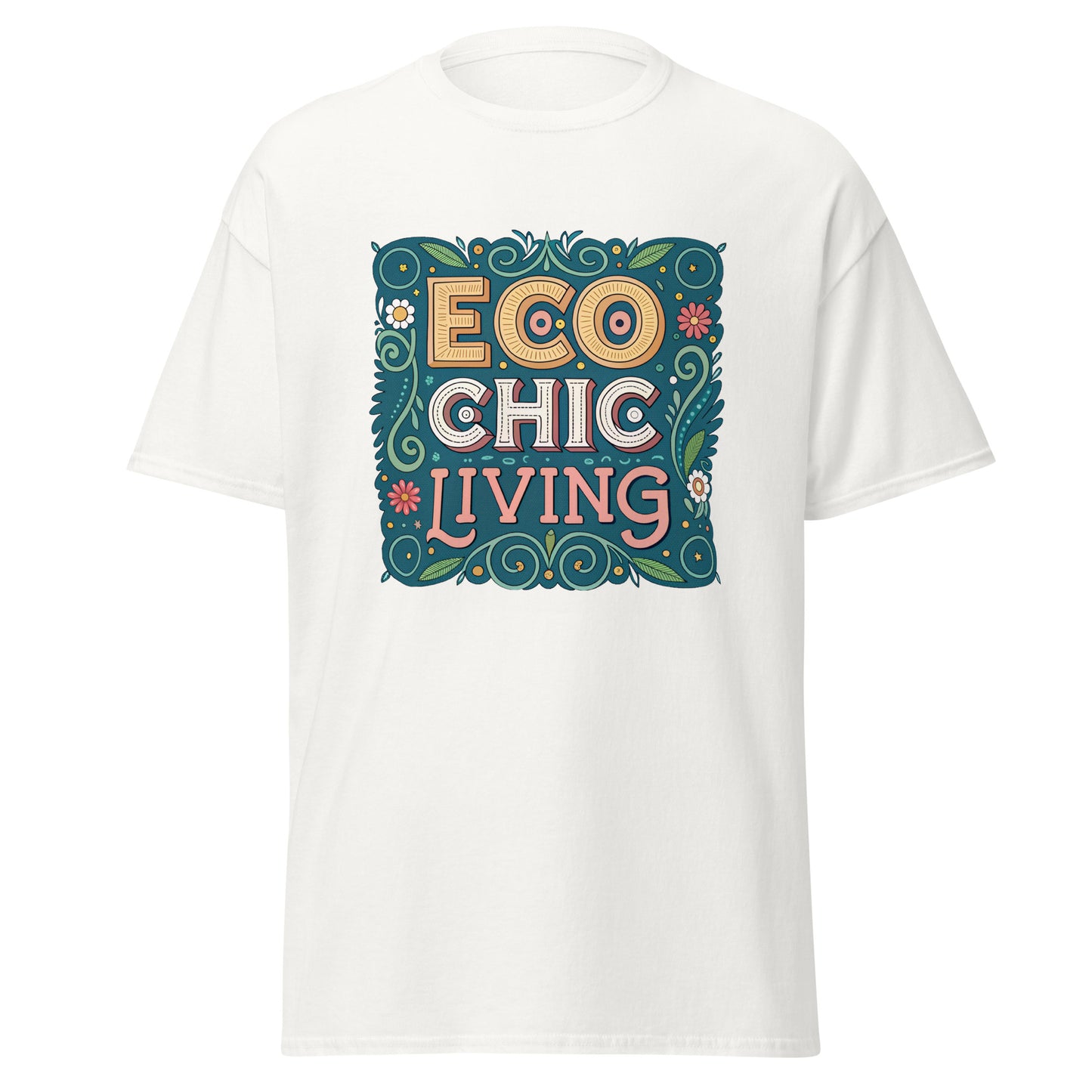 Eco Chic Living - Unisex classic tee with print -RKM Inspiration - 65730525
