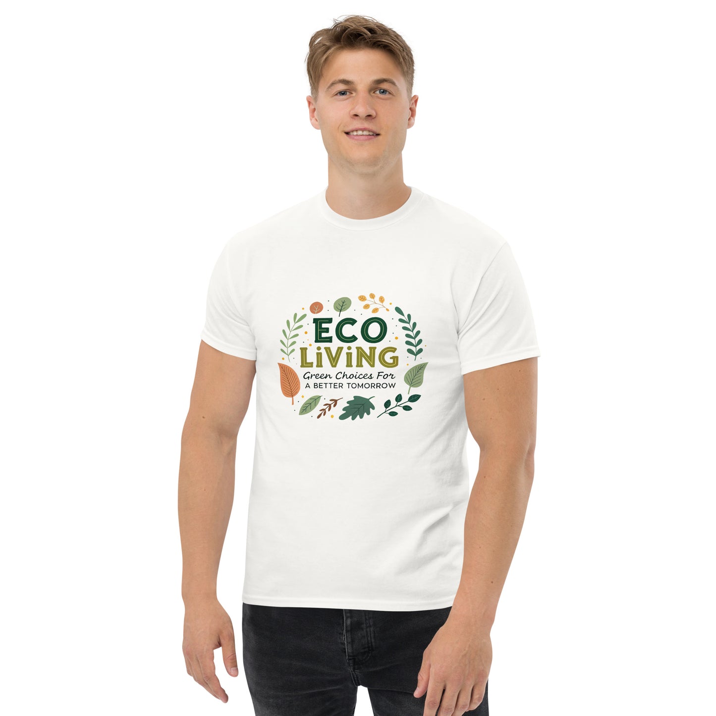 Eco Living - Unisex classic tee with print -RKM Inspiration - 1541982