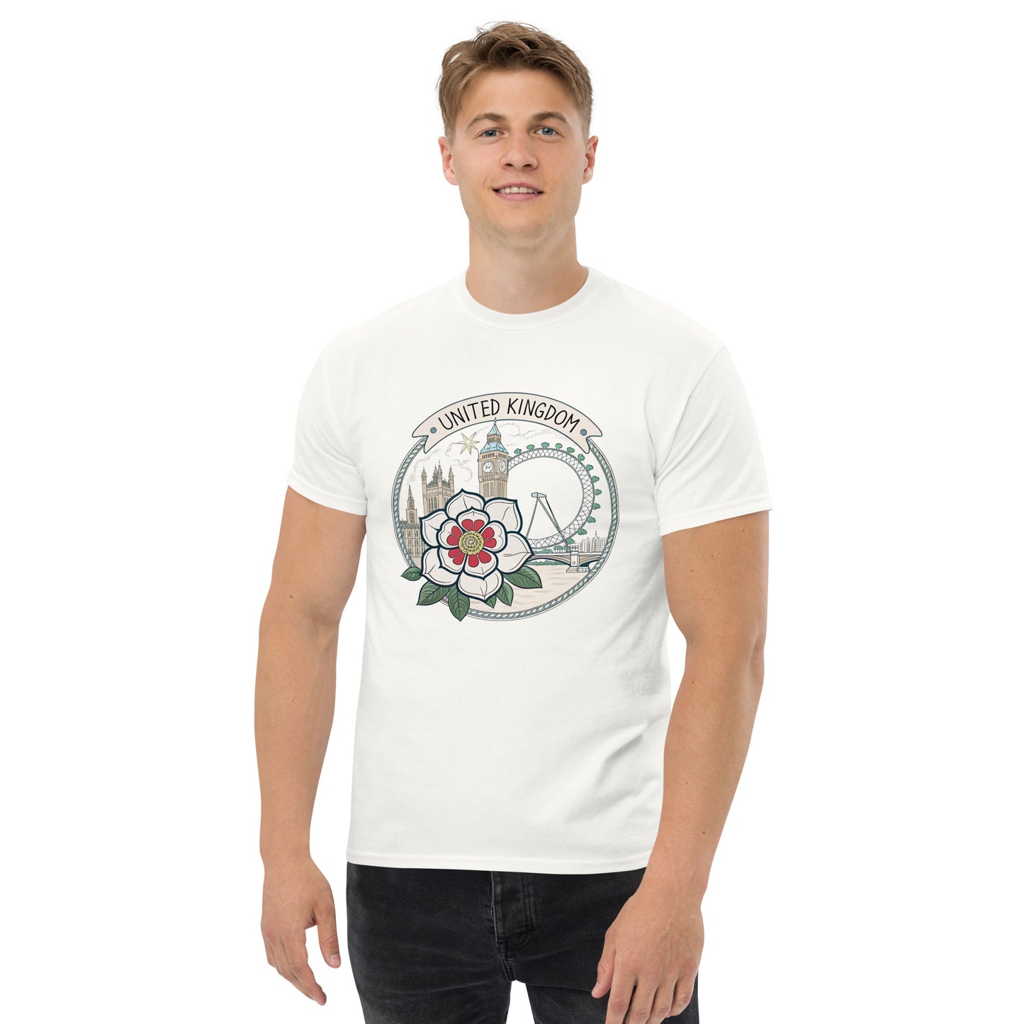 United Kingdom - Unisex classic tee with print -RKM Inspiration - 84627759