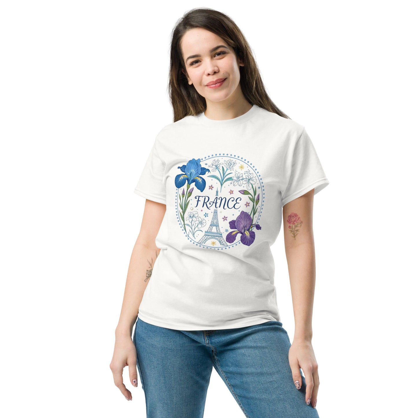 France - Unisex classic tee with print -RKM Inspiration - 89334716