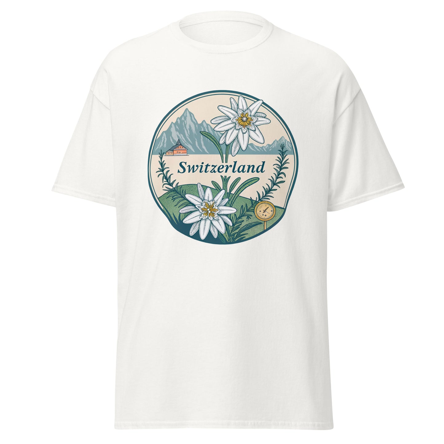 Switzerland - Unisex classic tee with print -RKM Inspiration - 30711957