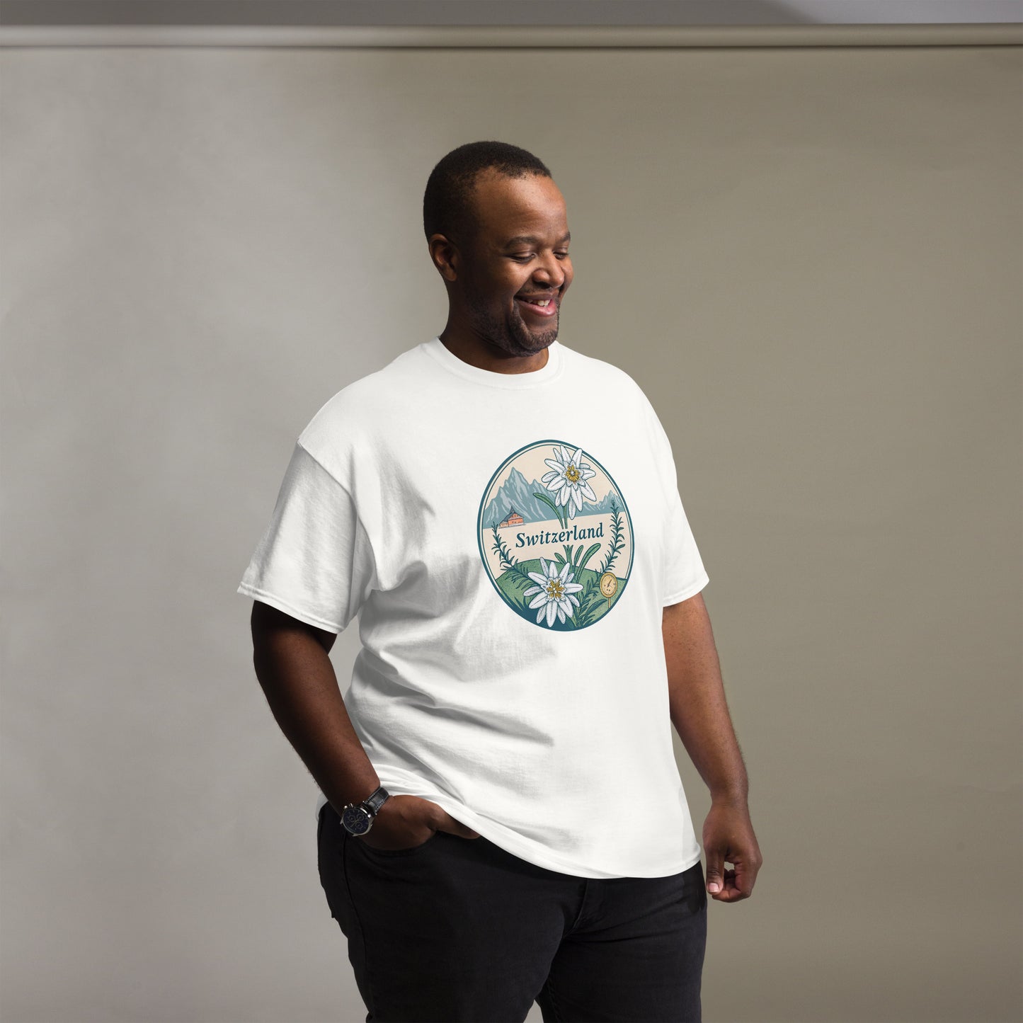 Switzerland - Unisex classic tee with print -RKM Inspiration - 8582493