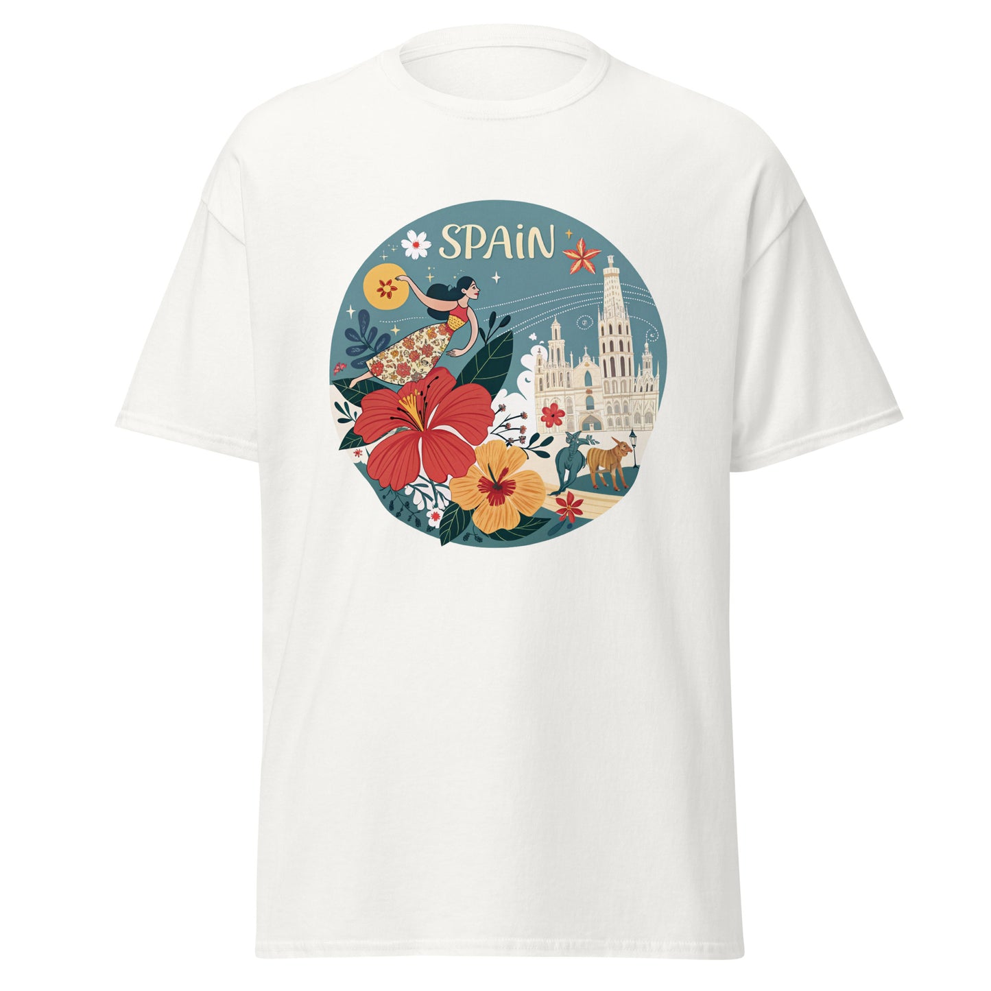 Spain - Unisex classic tee with print -RKM Inspiration - 44842305
