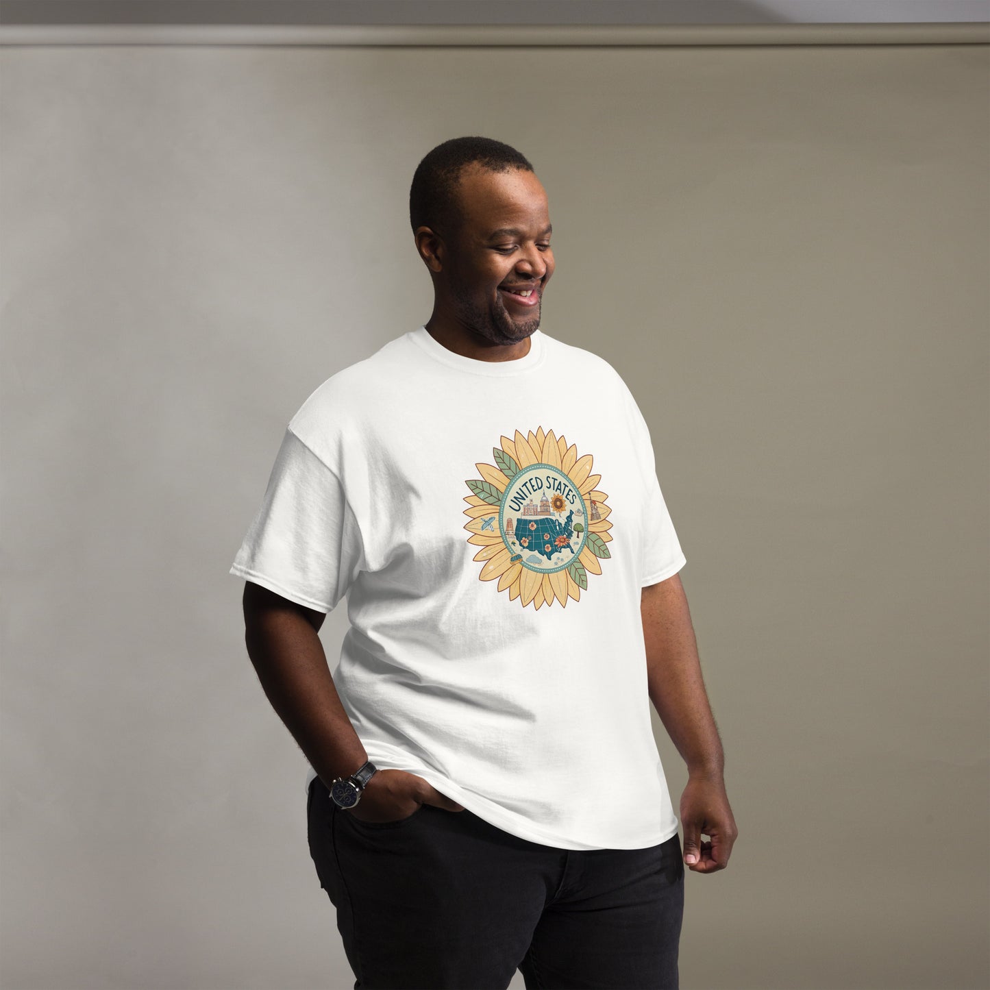 United States - Unisex classic tee with print -RKM Inspiration - 76247391