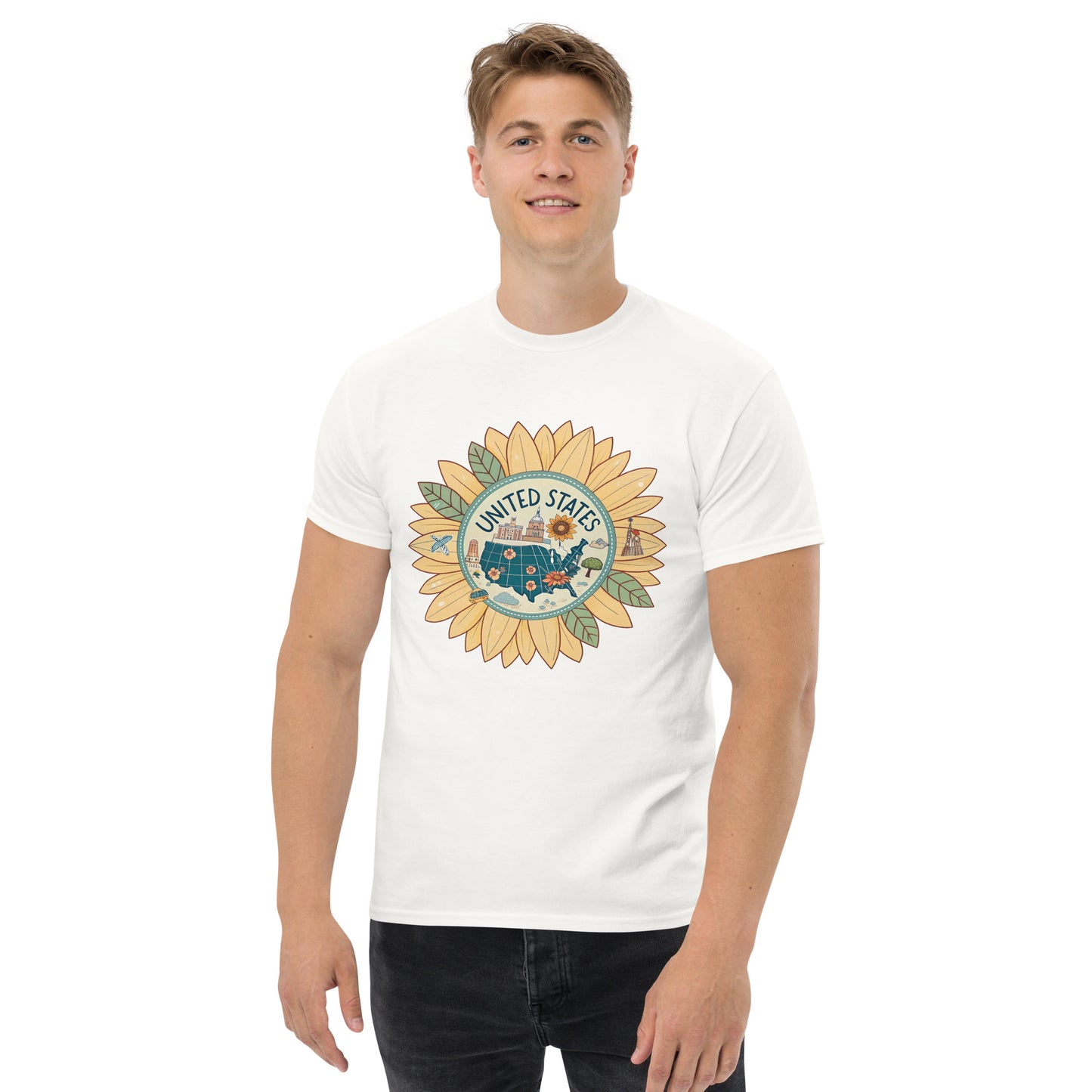 United States - Unisex classic tee with print -RKM Inspiration - 56008655