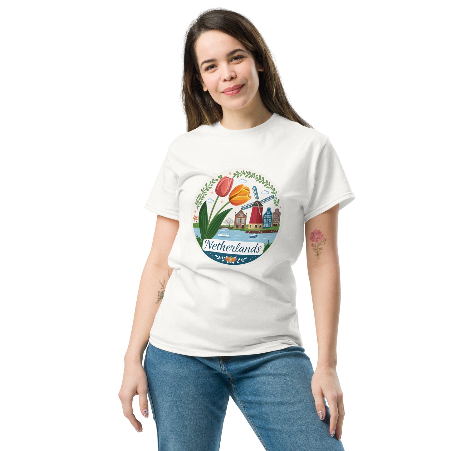 Netherlands - Unisex classic tee with print -RKM Inspiration - 87120351