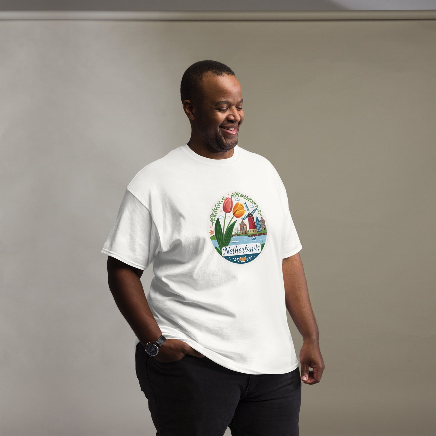 Netherlands - Unisex classic tee with print -RKM Inspiration - 77334277