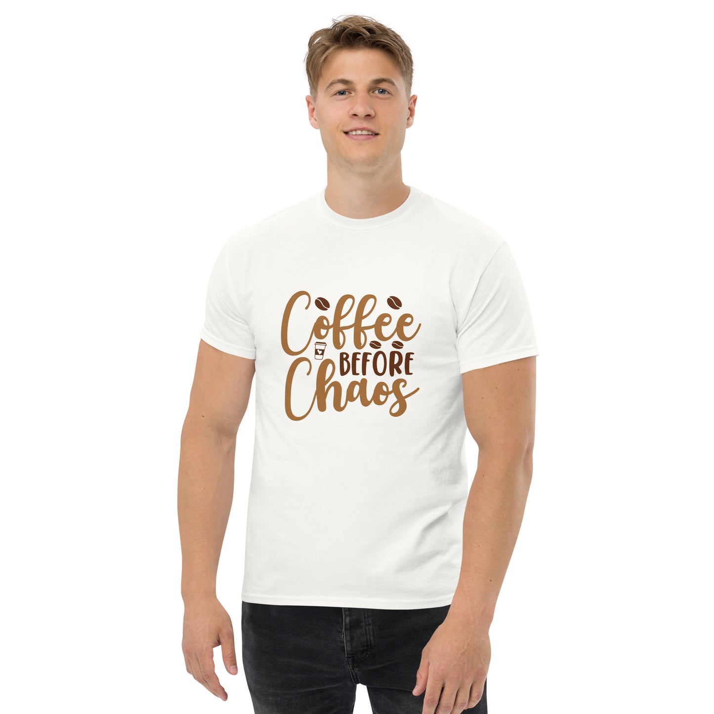 Coffee Before Chaos Shirt – Unisex Classic Tee Print -RKM Inspiration - 79153266